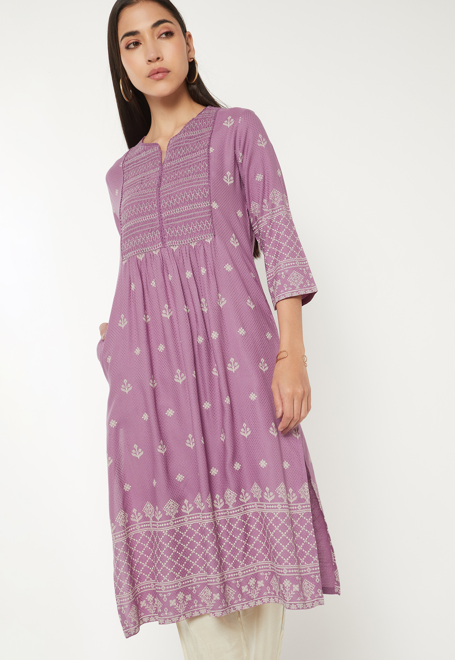 Women Embroidered A-line Kurta-picture-39