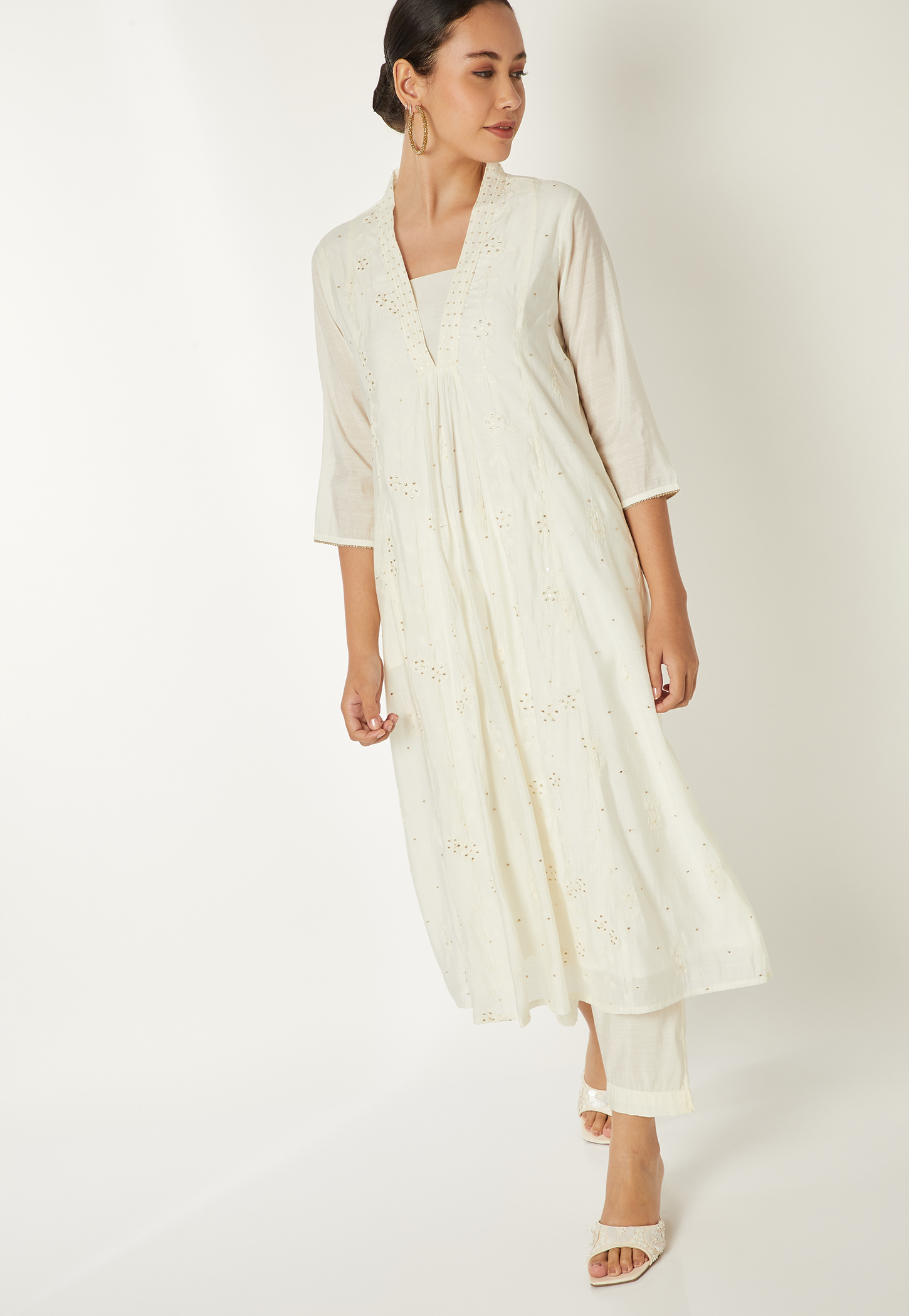 Women Embroidered A-line Kurta Set-picture-40