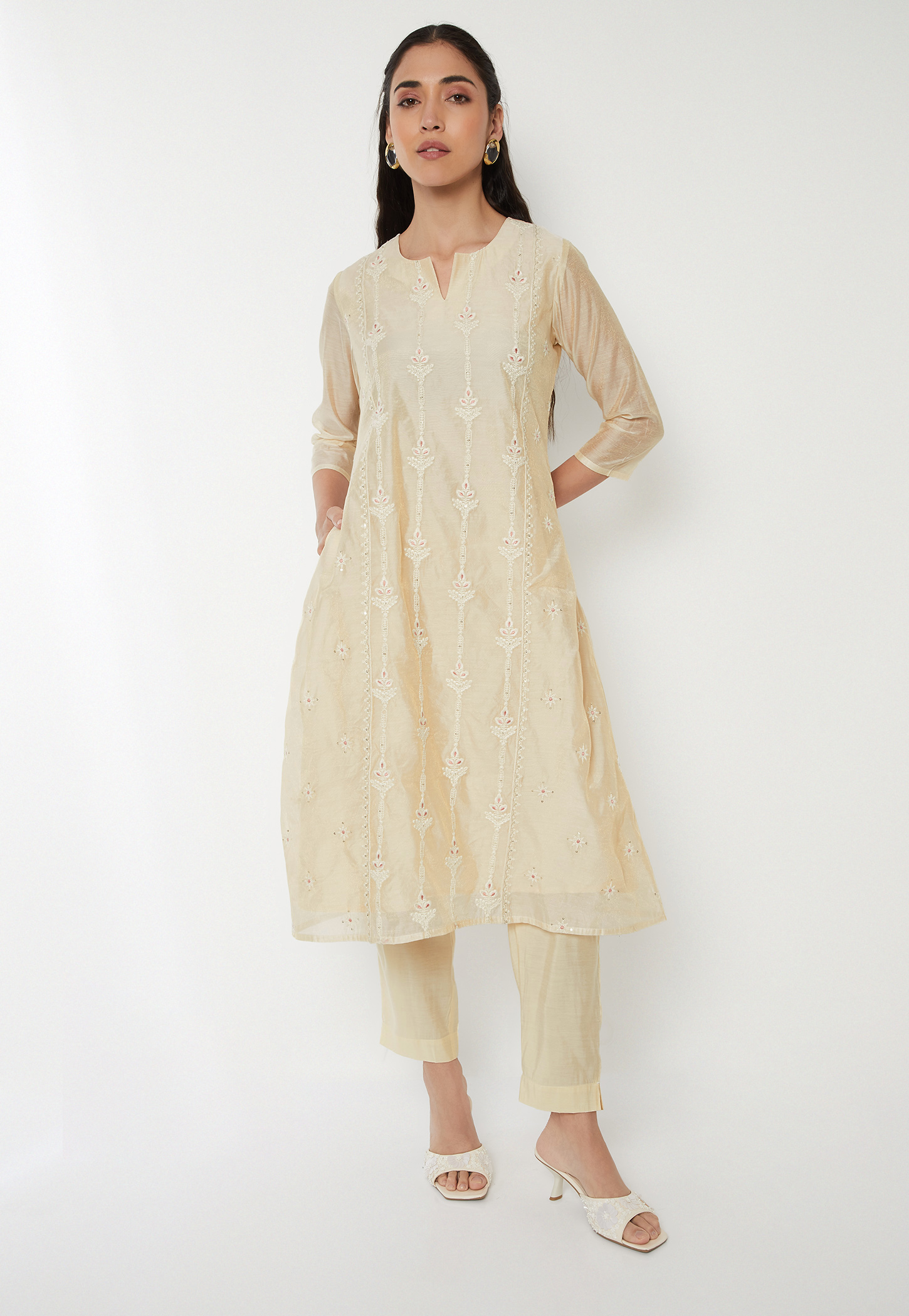 Women Embroidered A-line Kurta Set-picture-43