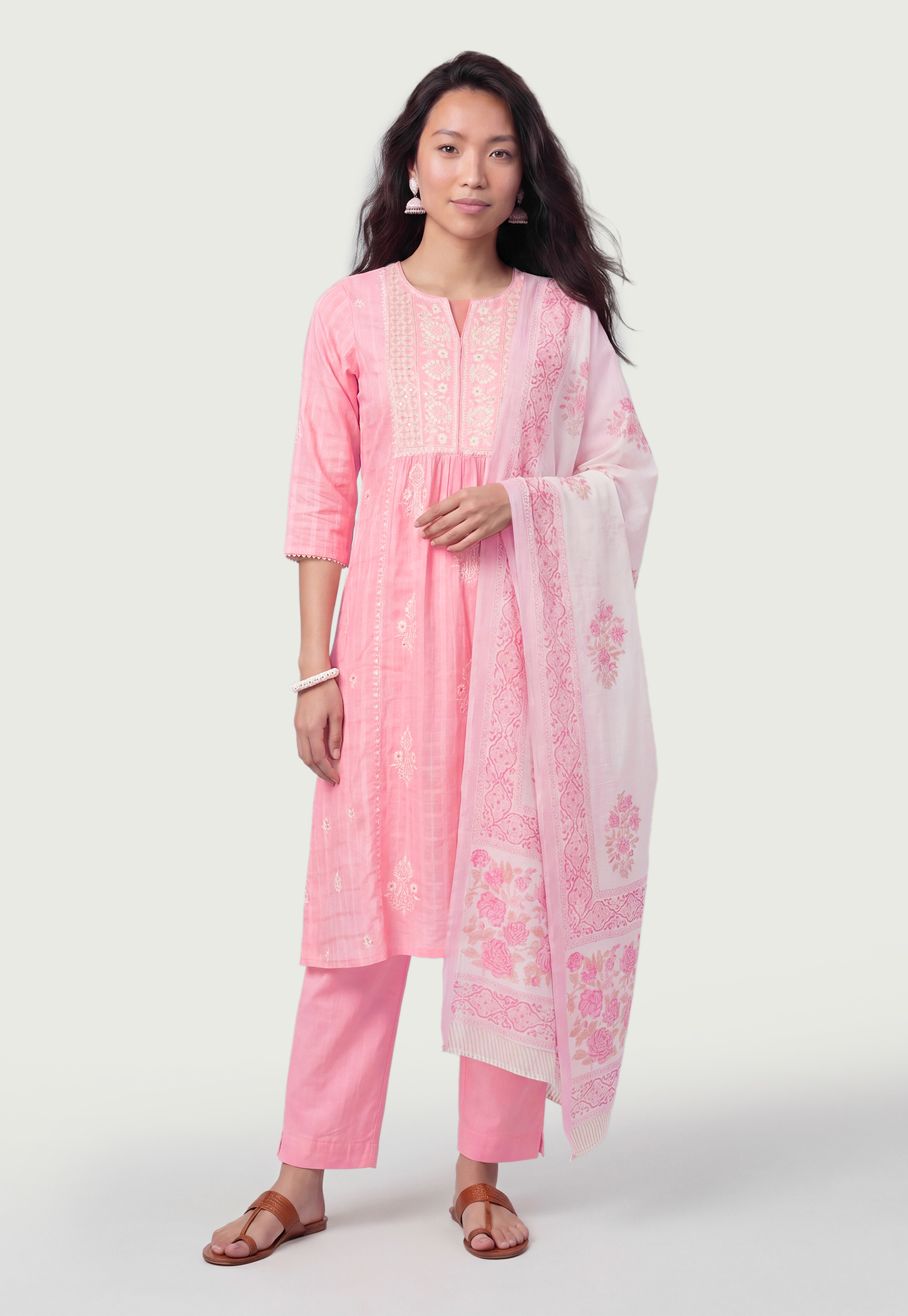 Women Embroidered A-line Kurta Set-picture-44