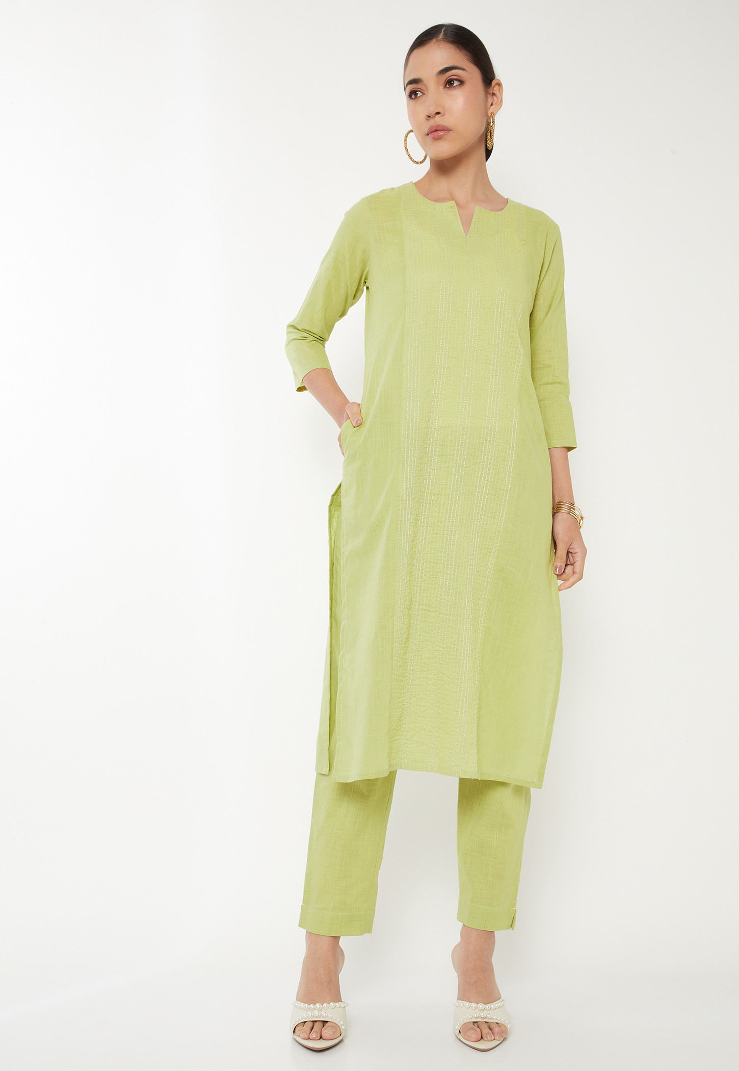 Women Embroidered Straight Kurta Set-picture-14