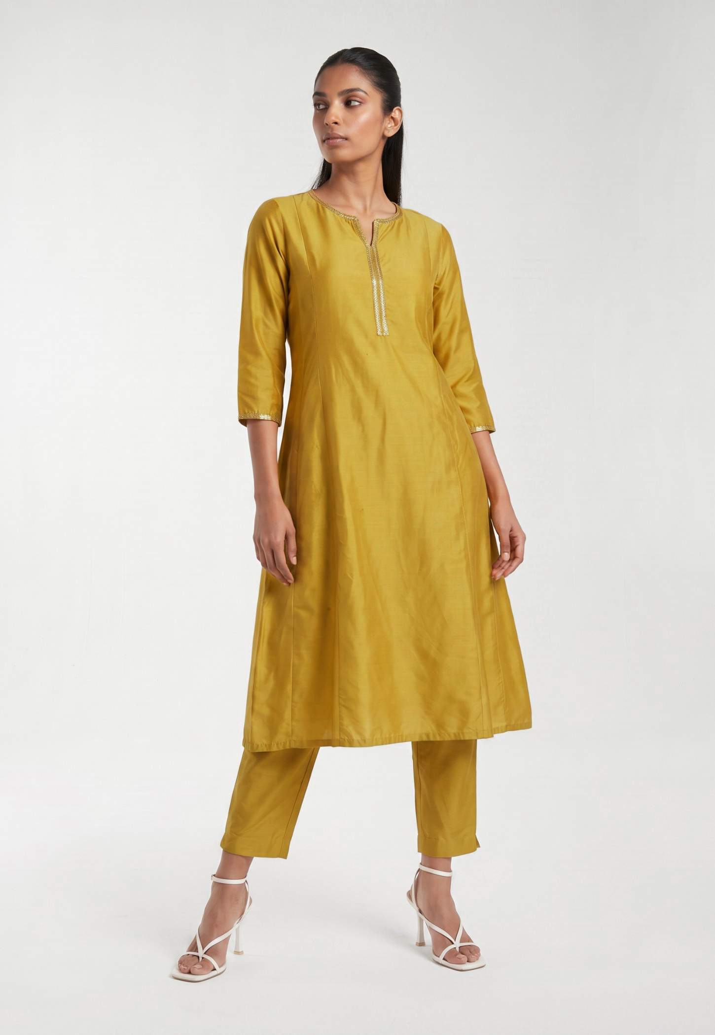 Women Solid Kalidar Kurta Set-picture-39