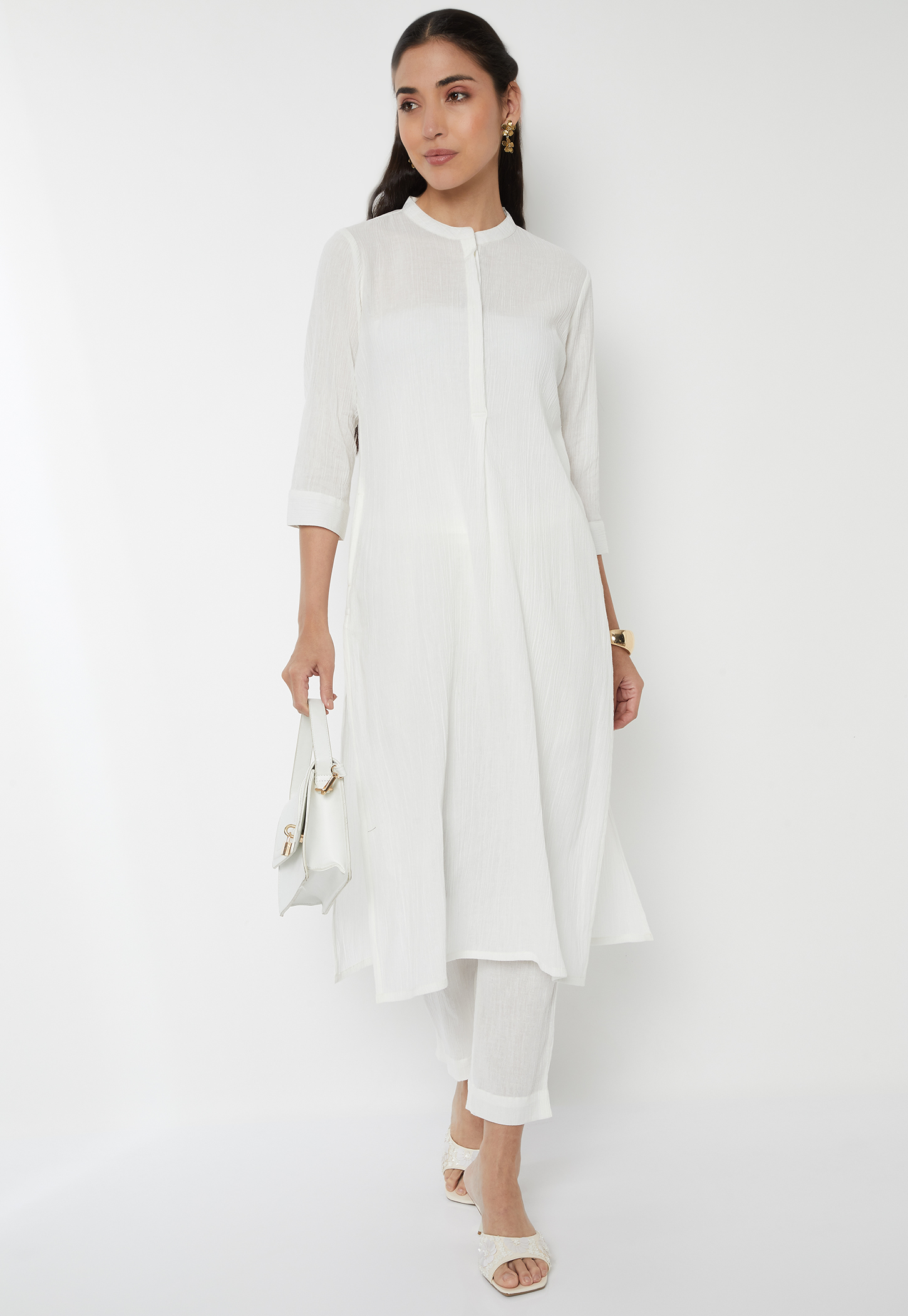 Women Textured Straight Kurta Set-picture-15