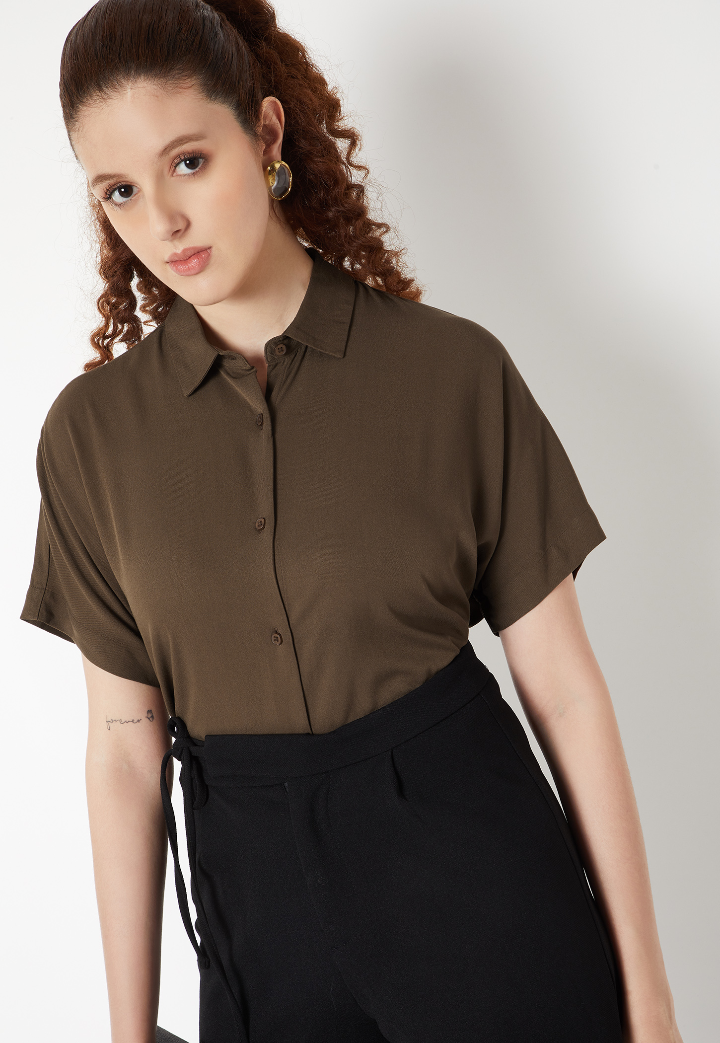 Women Solid Regular Fit Shirt-image-34