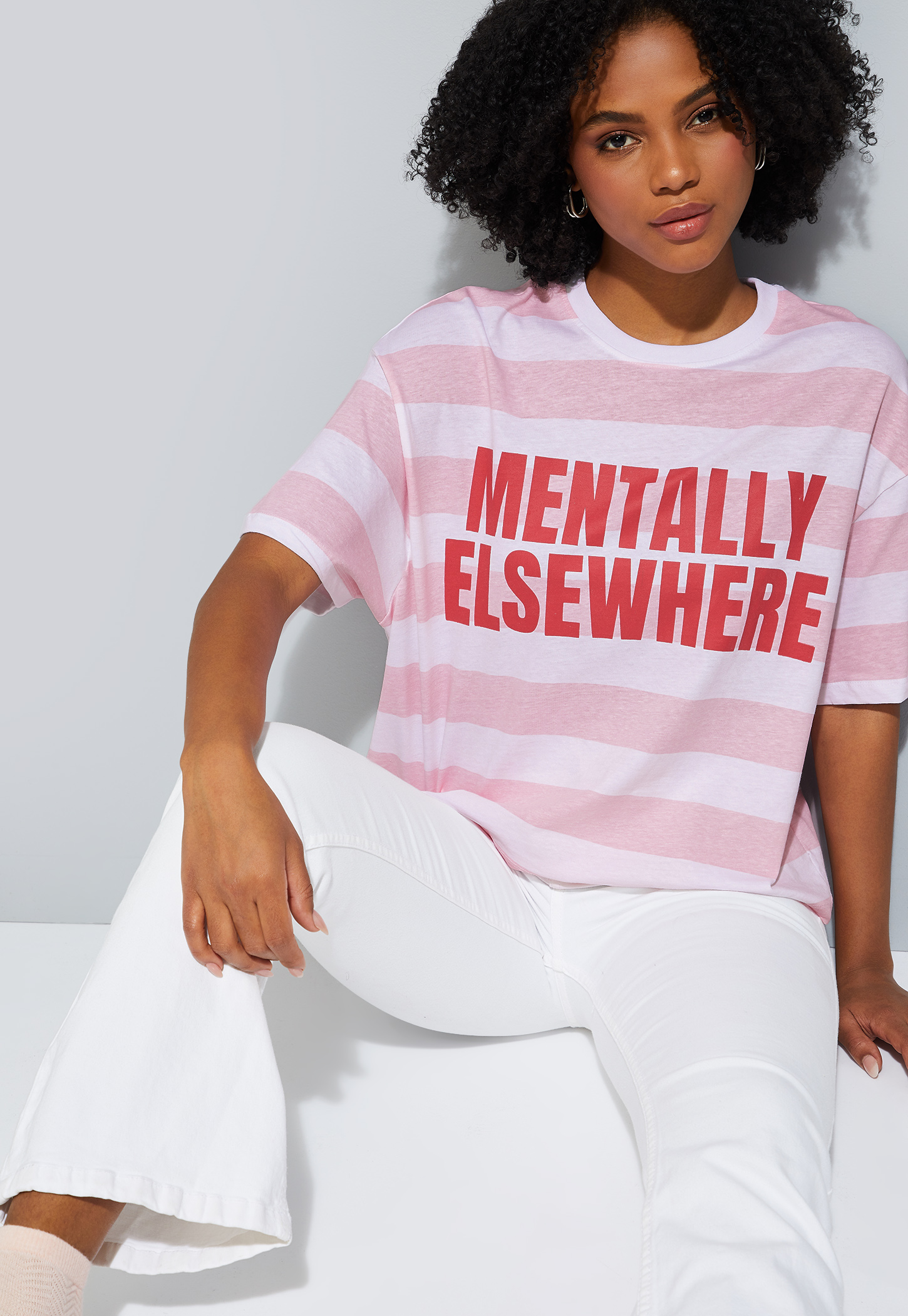 URB_N Women Striped Boxy Fit T-shirt-picture-40