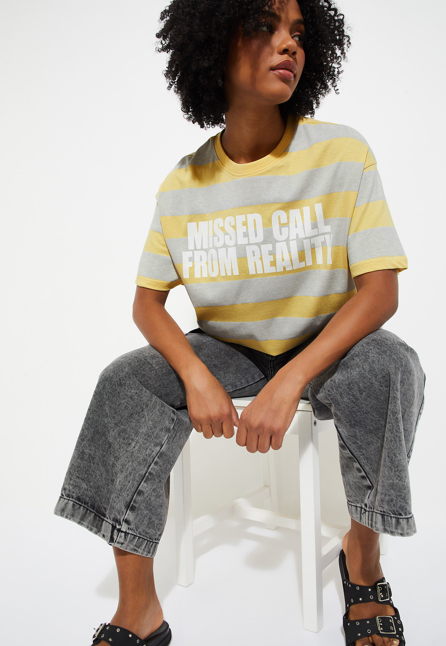URB_N Women Striped Boxy Fit T-shirt-picture-41