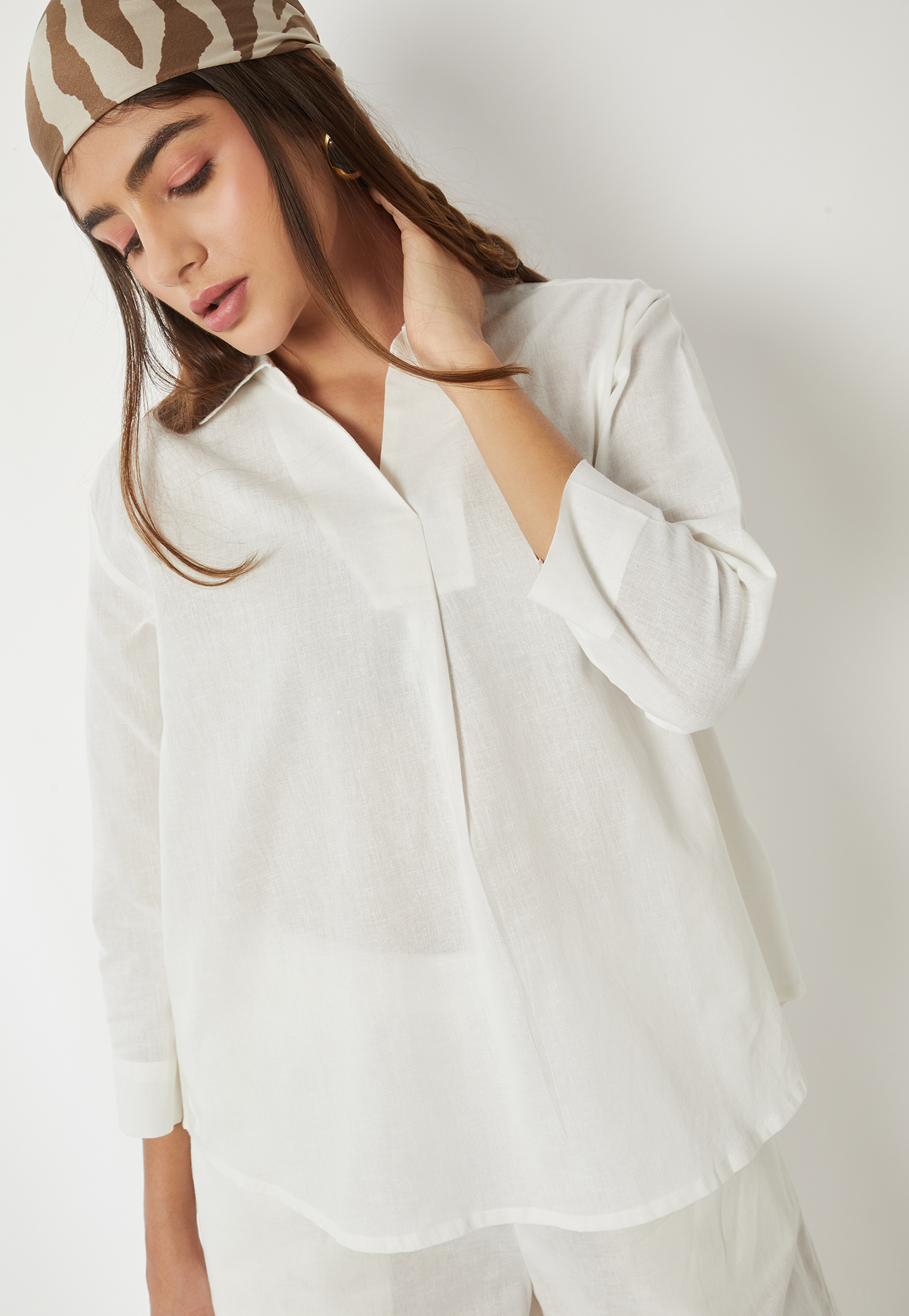 Women Solid Shirt-image-5