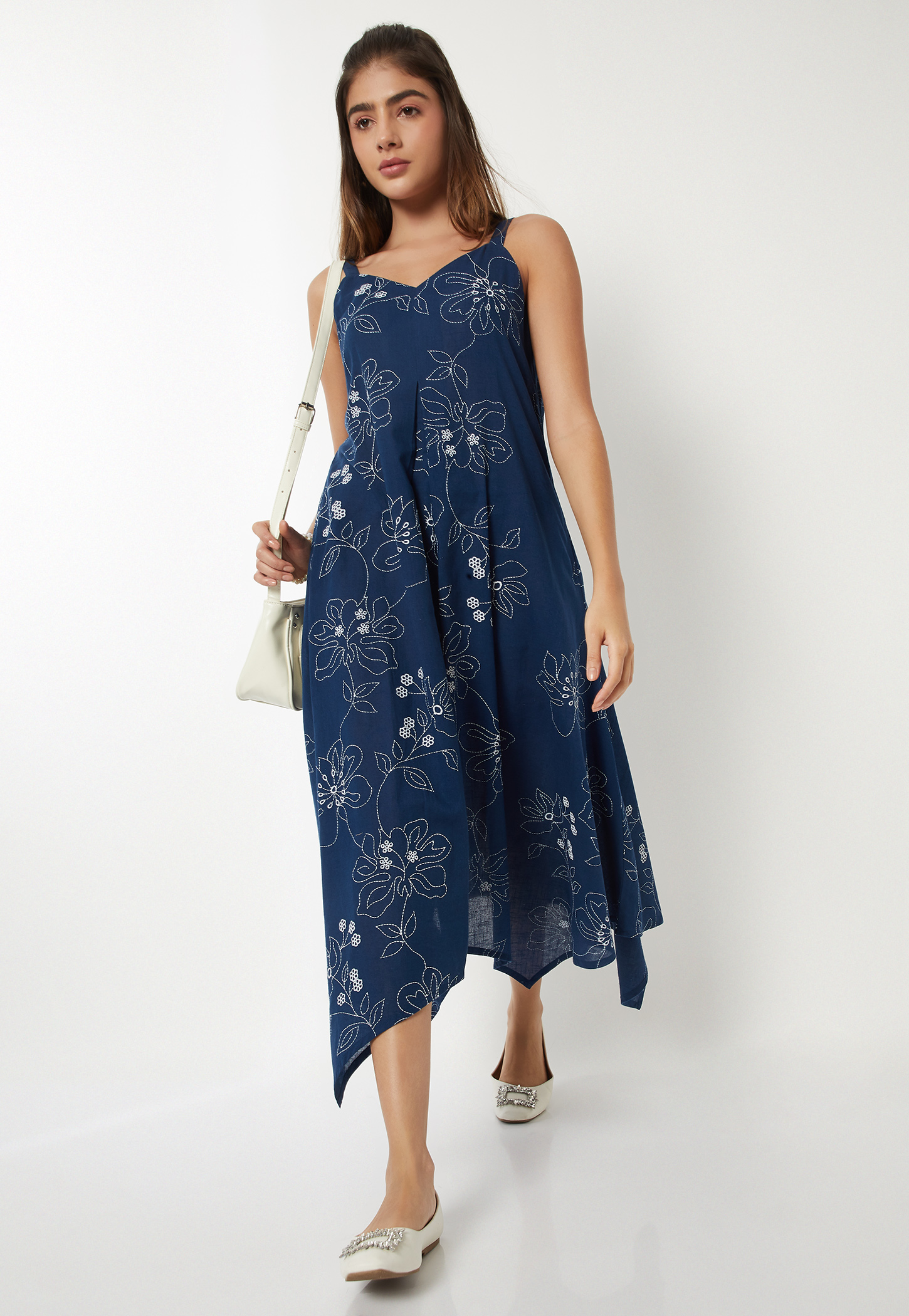 Women Embroidered A-line Dress-picture-45