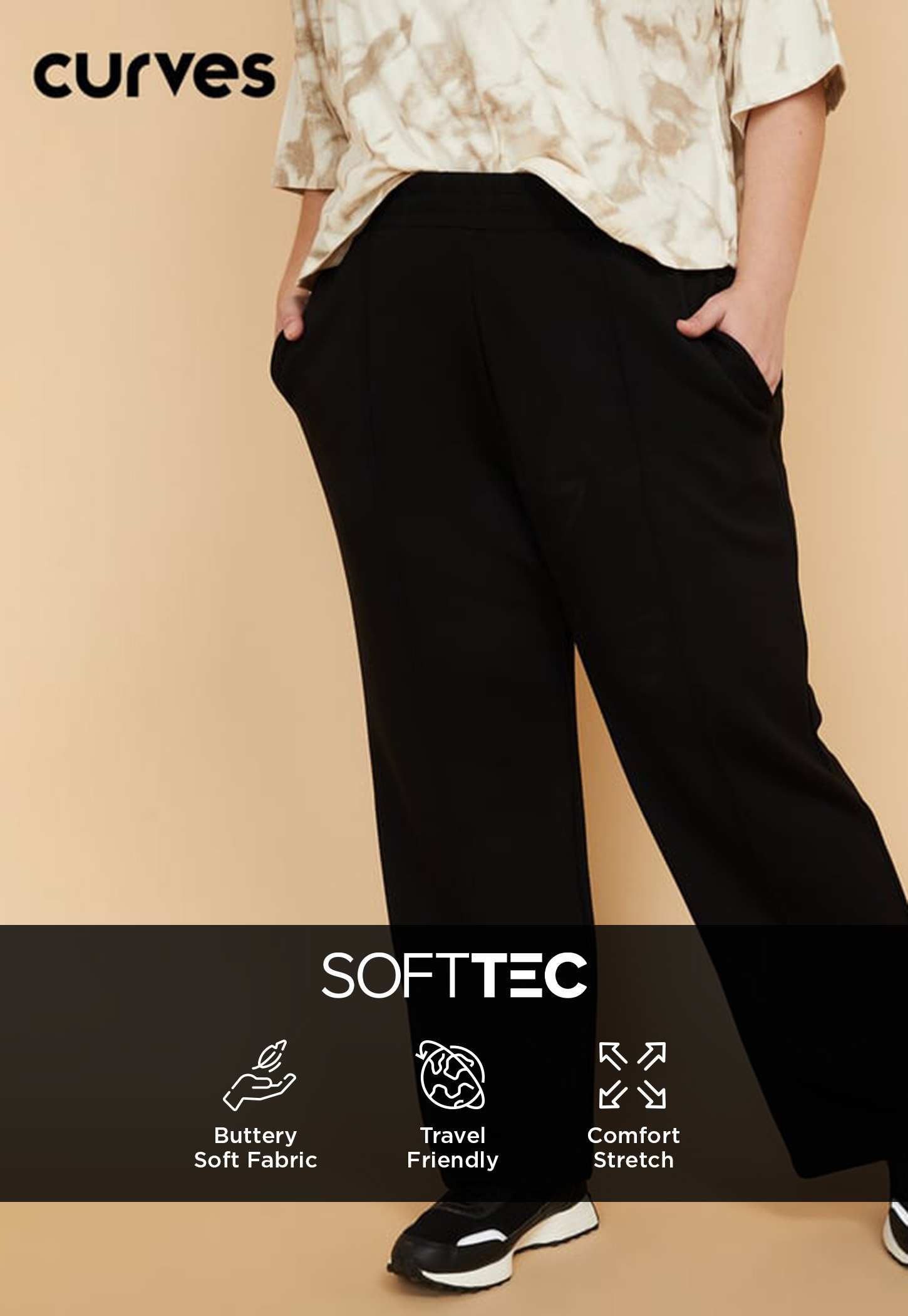 Women Solid Wide Leg Track Pants-picture-30