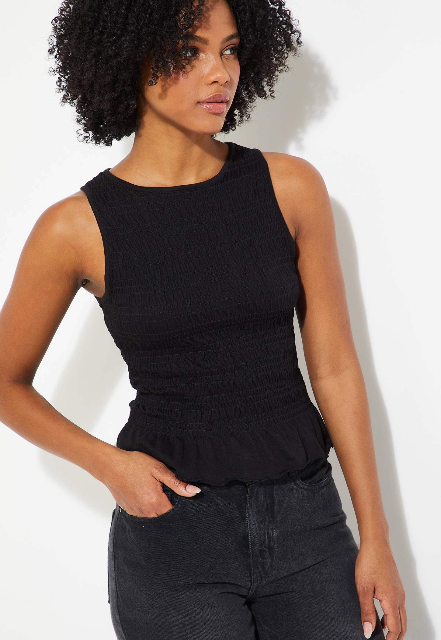ALAYA F x URB_N Women Smocked Top-picture-20