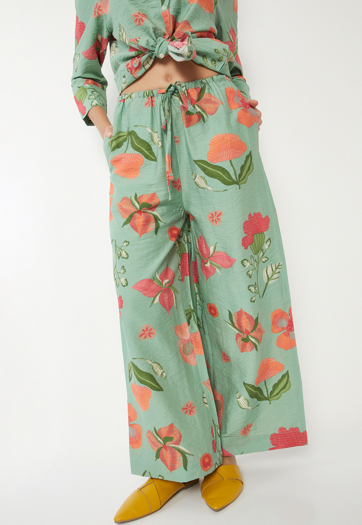 Women Floral Print Palazzos-picture-41