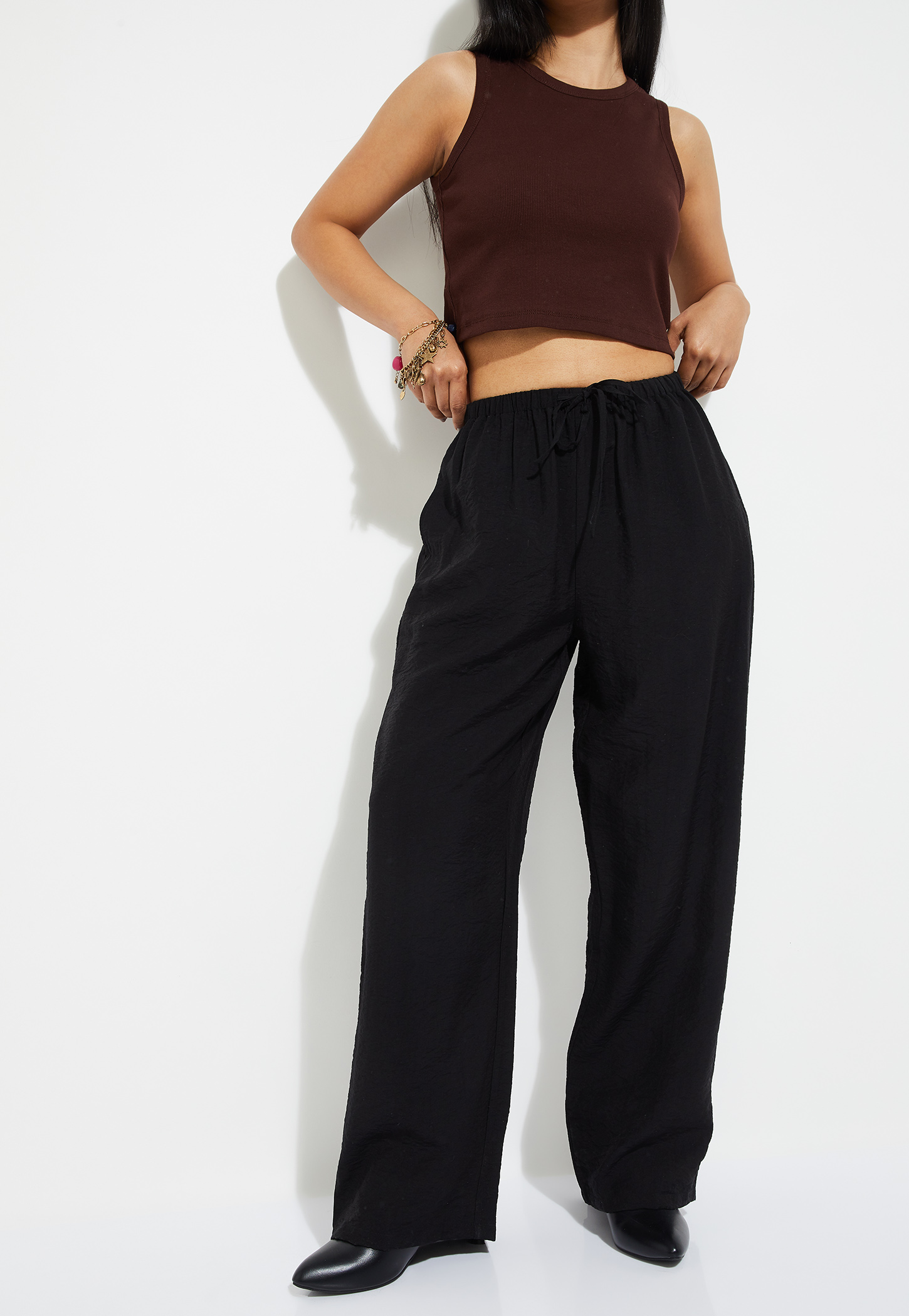 ALAYA F x URB_N Textured Pull On Trousers-picture-35