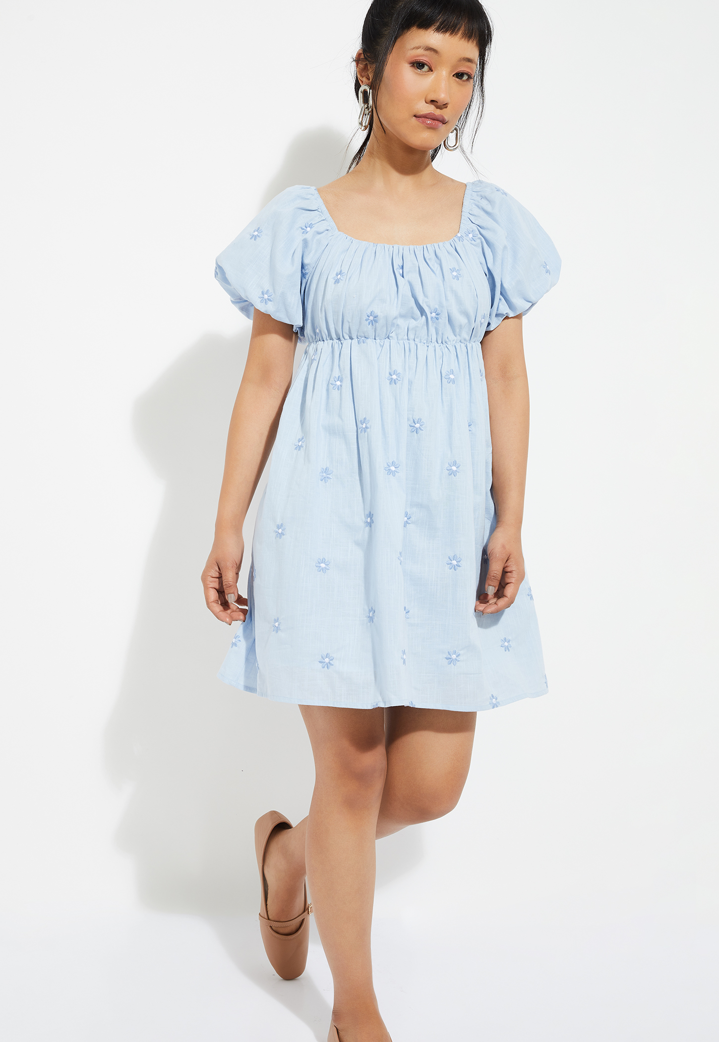 ALAYA F x URB_N Women Embroidered A-line Dress-picture-49