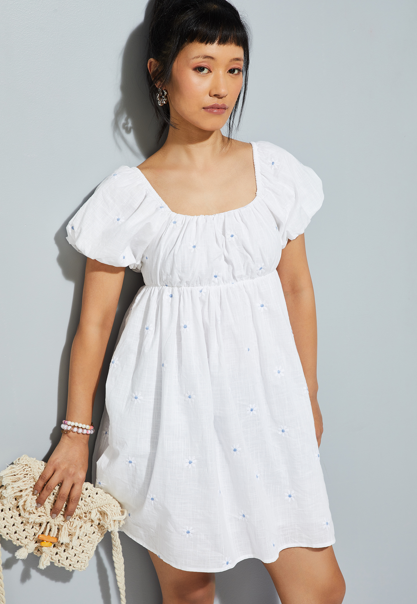 ALAYA F x URB_N Women Embroidered A-line Dress-picture-42