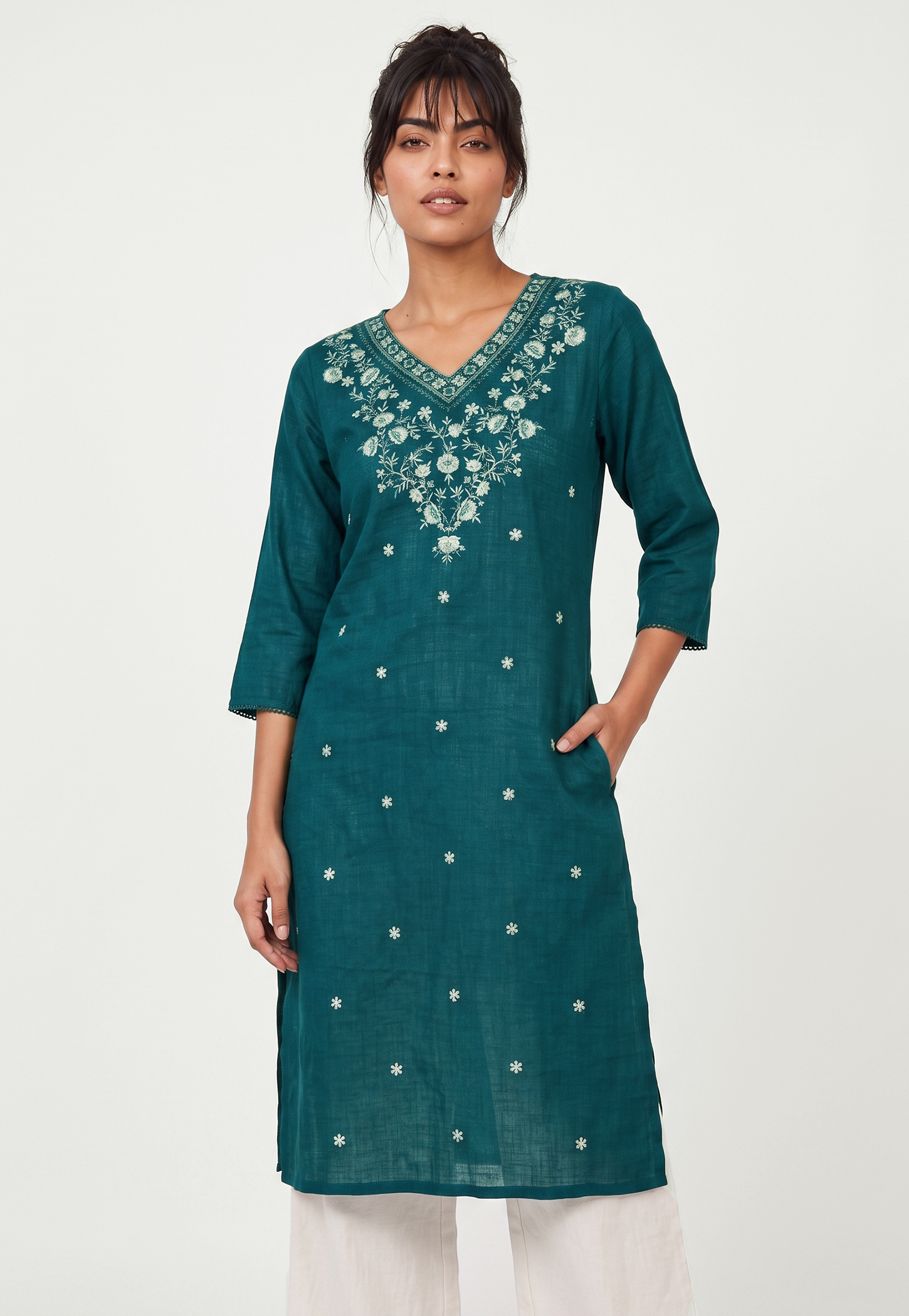 Women Embroidered Straight Kurta-picture-48