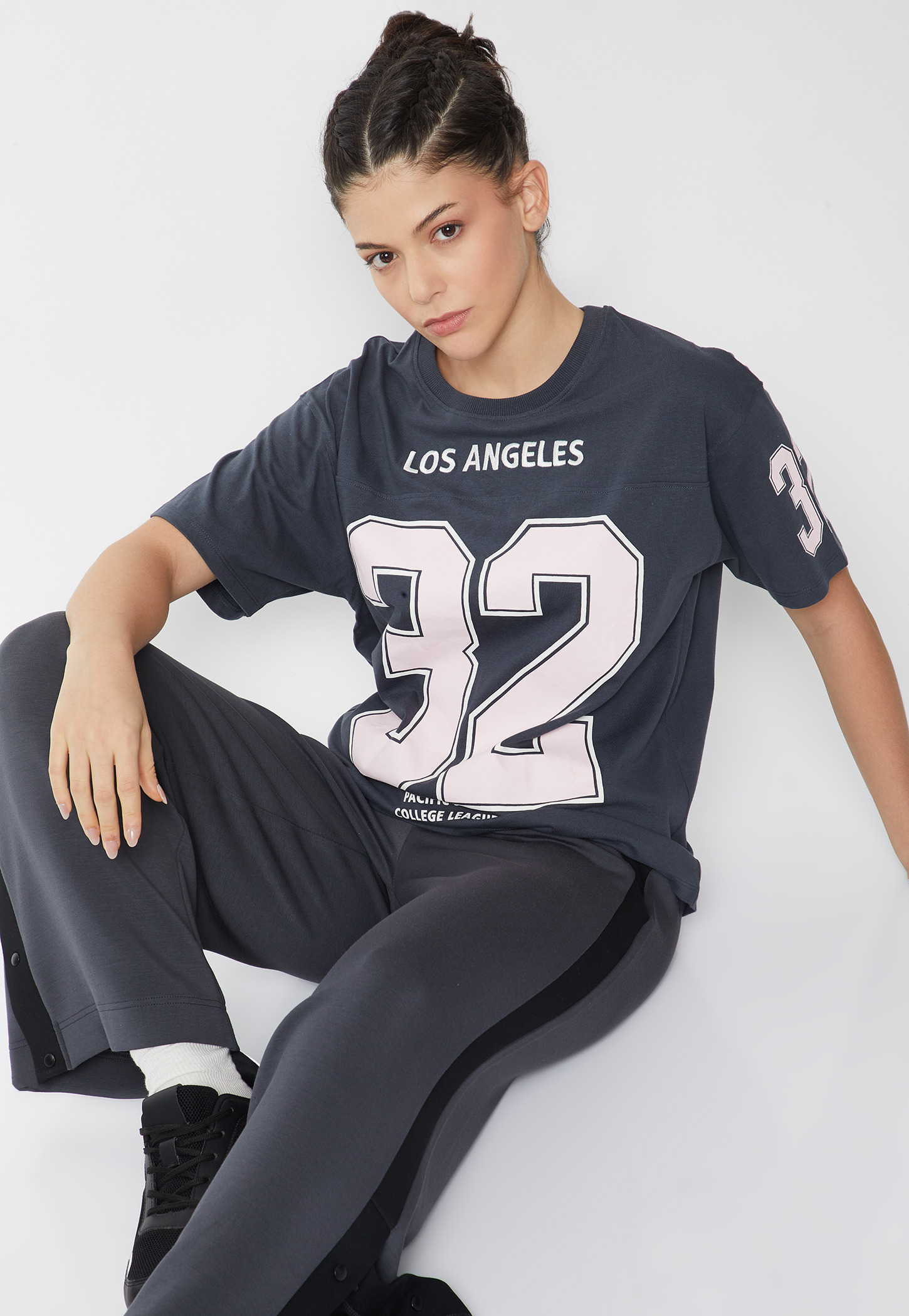 Women Printed Oversized Sports T-shirt - Pack of 2-picture-55