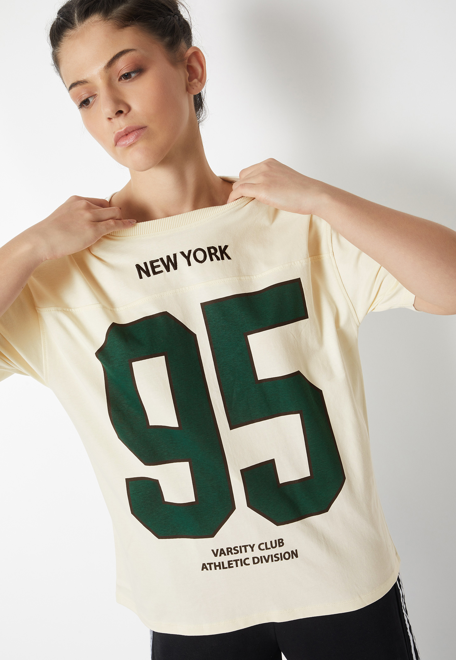 Women Printed Oversized Sports T-shirt - Pack of 2-image-17