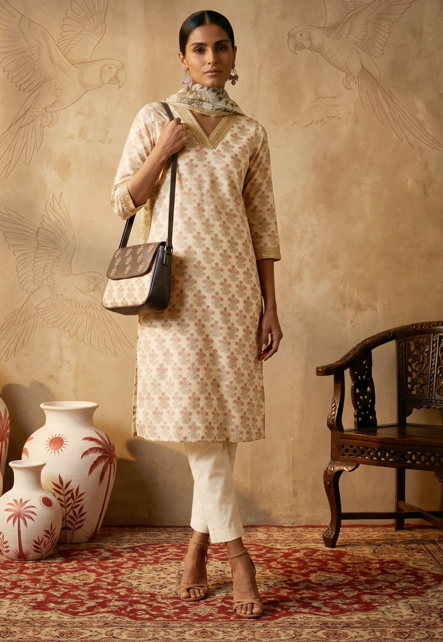 Women Embroidered Straight Kurta Set with Dupatta-picture-21
