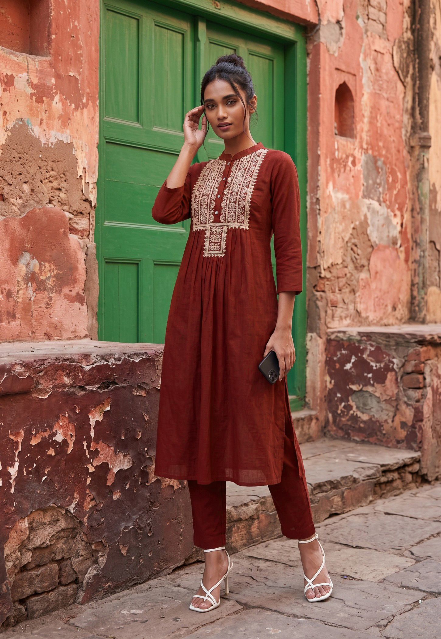Women Embroidered Straight Kurta Set-picture-48