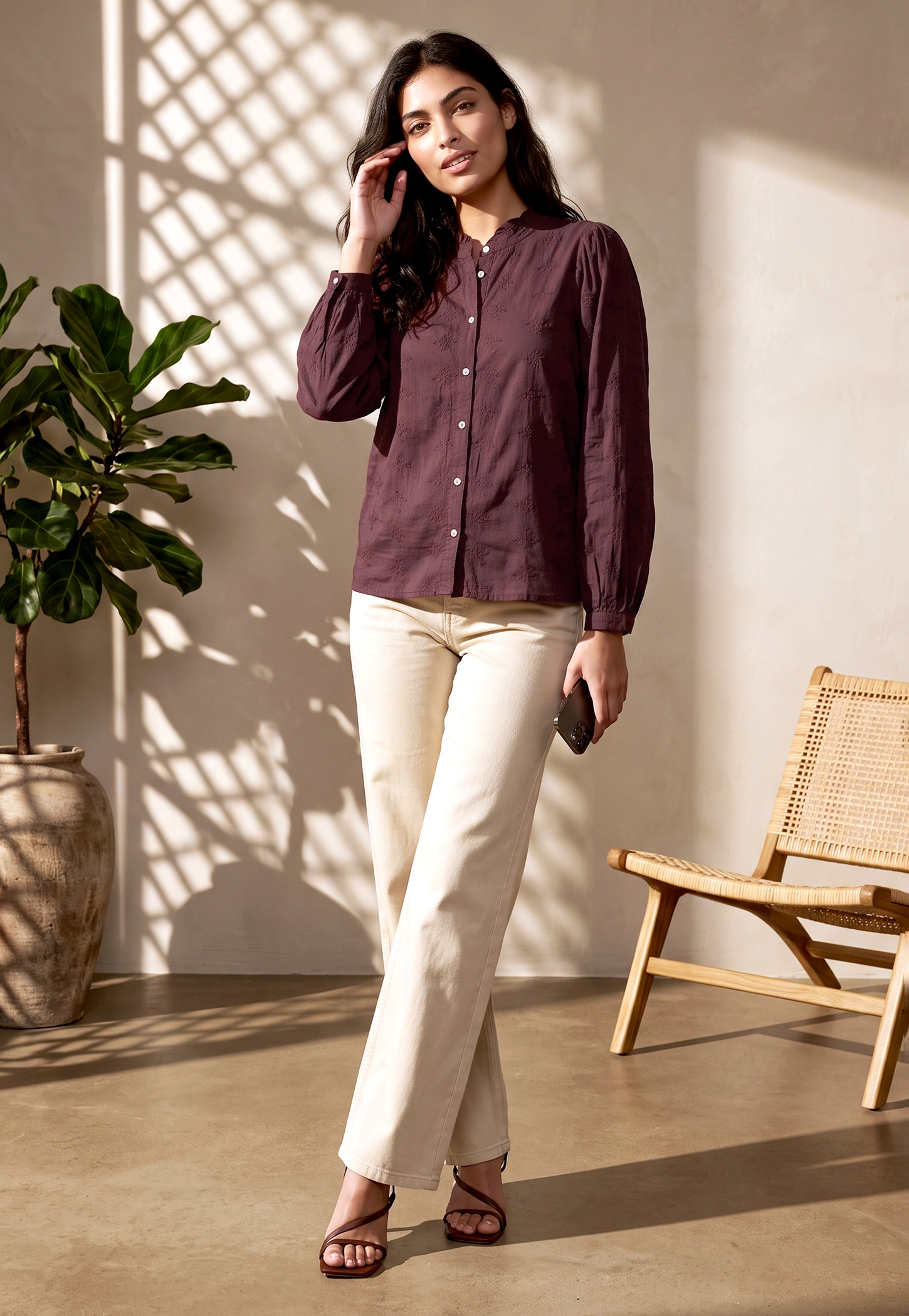 Women Embroidered Shirt Style Top-image-30