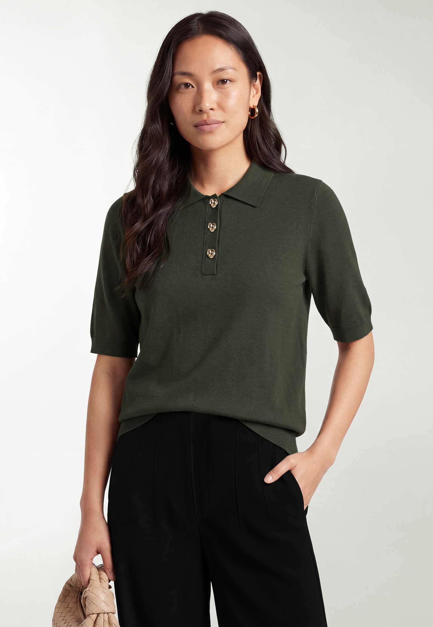 Women Solid Polo T-shirt-picture-30