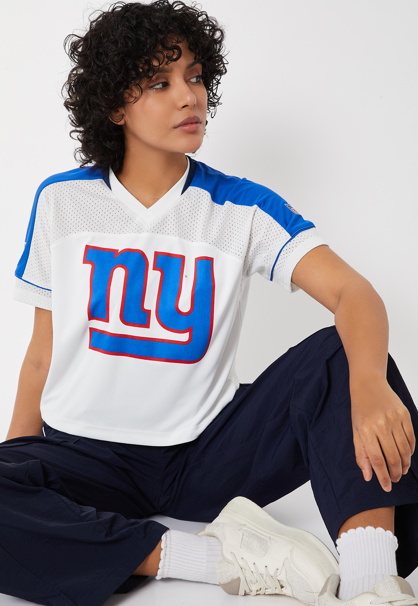 Women NFL Placement Print Sports Crop T-shirt-picture-50