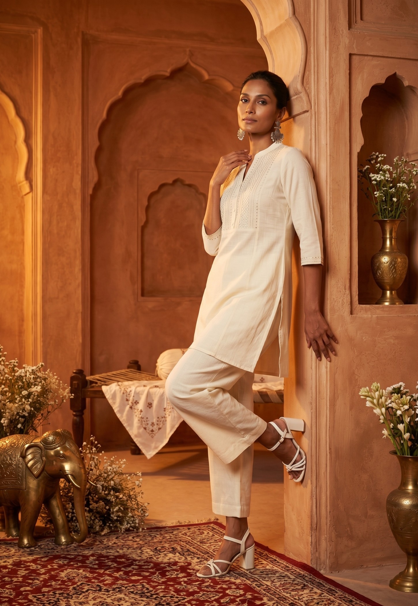 Women Embroidered Straight Kurta Set-picture-30