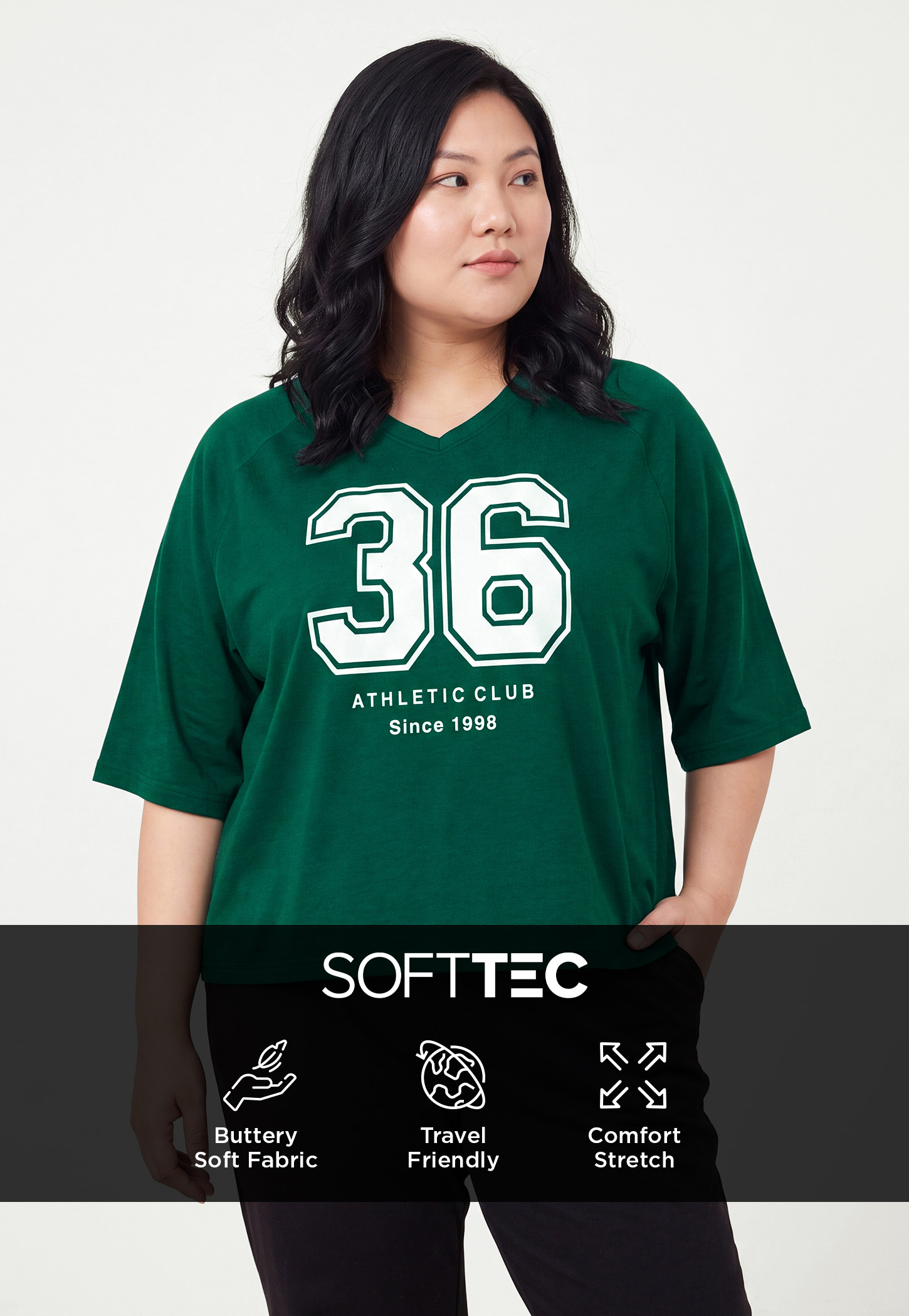 Women Printed Boxy Fit Sports T-shirt-picture-18