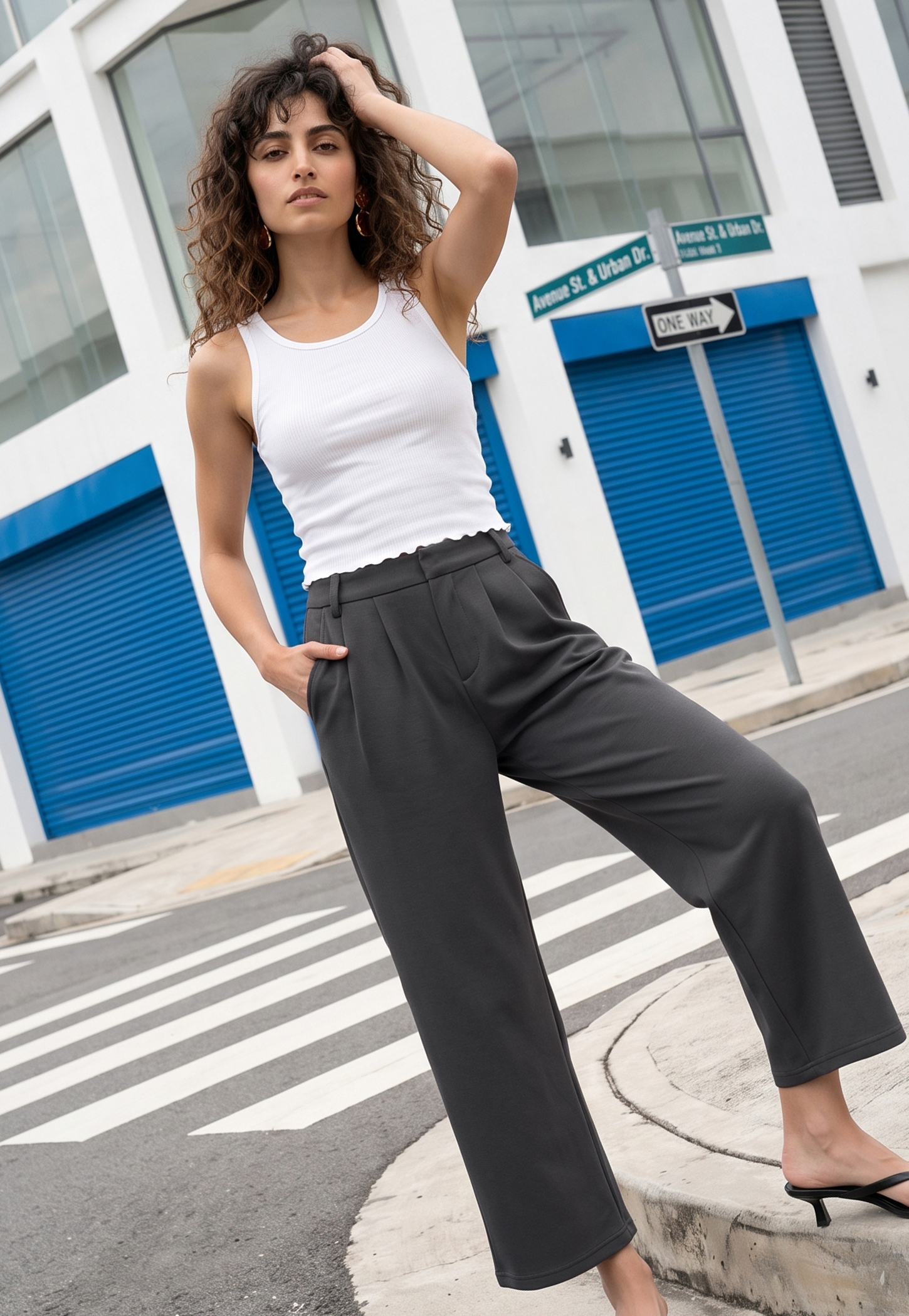 Women Pleated Trousers-picture-52