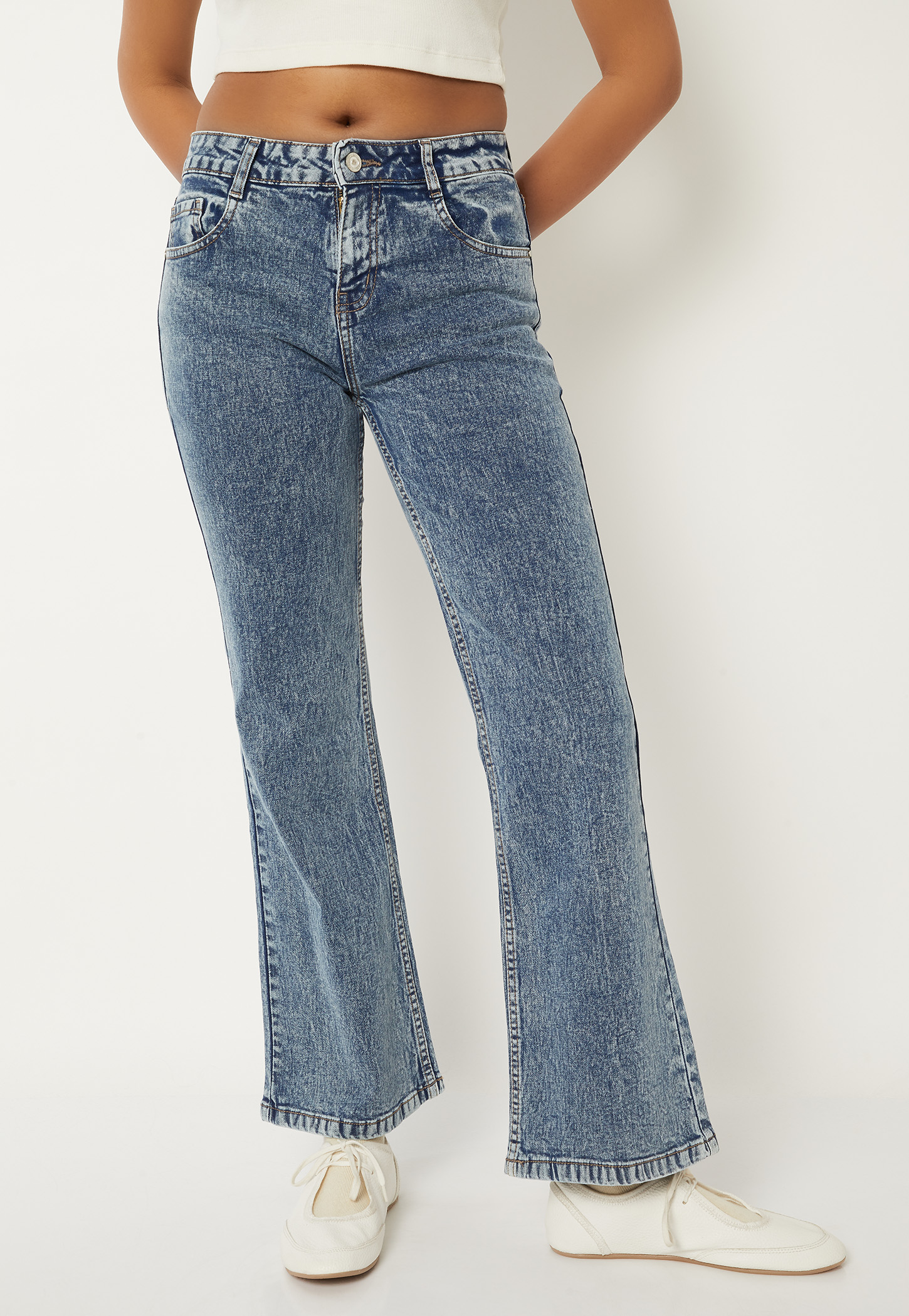 Women Washed Denim Jeans-picture-15