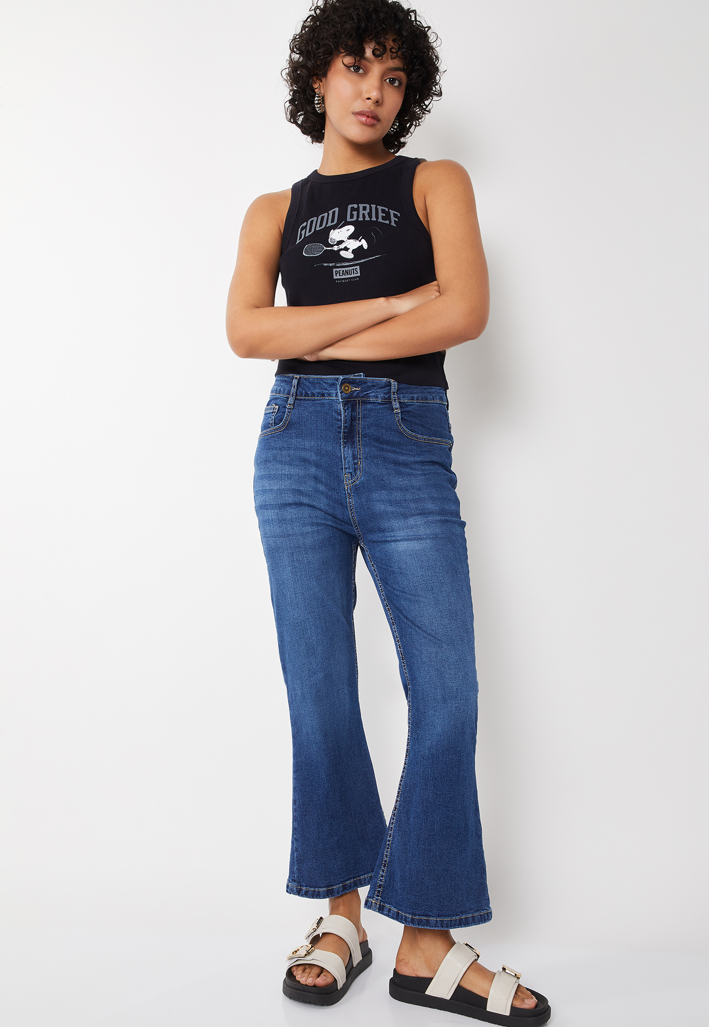 Women Washed Mid-Rise Jeans-picture-17