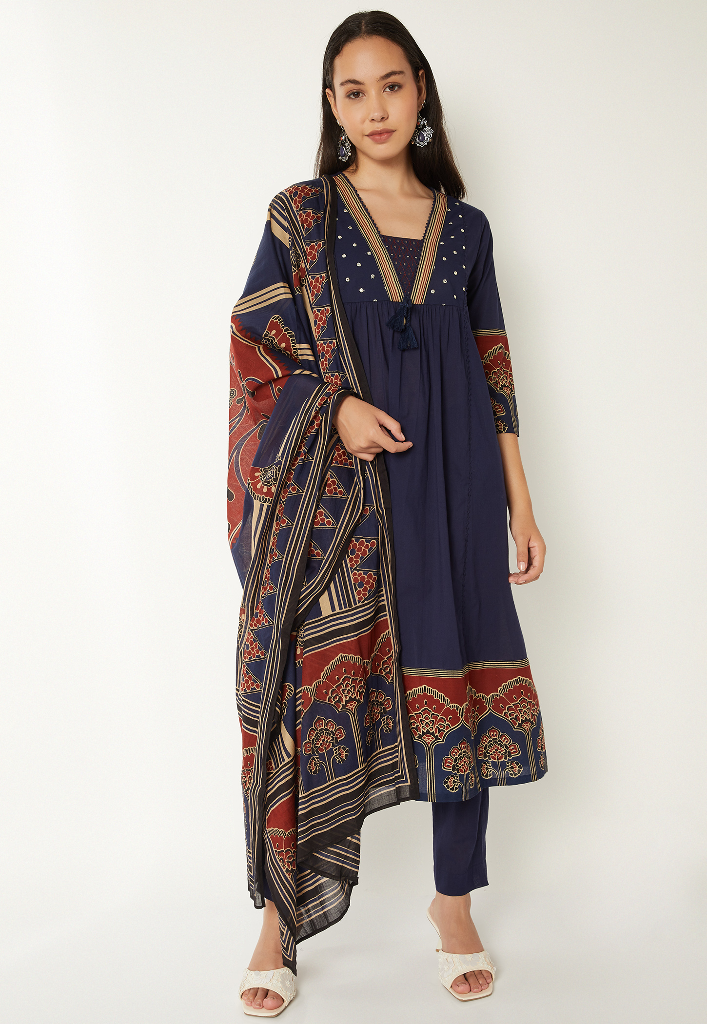 Women Printed A-line Kurta Set-picture-10