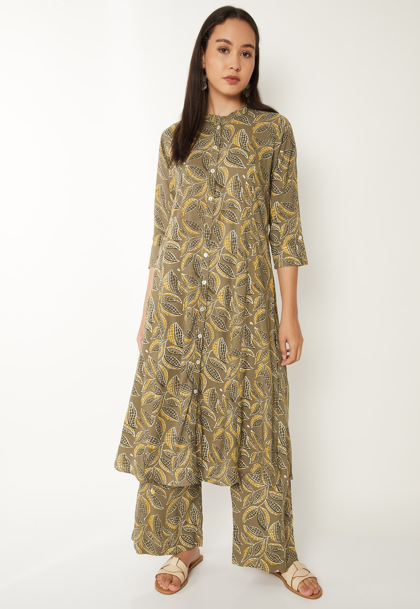 Women Printed Kalidar Kurta Set-picture-53
