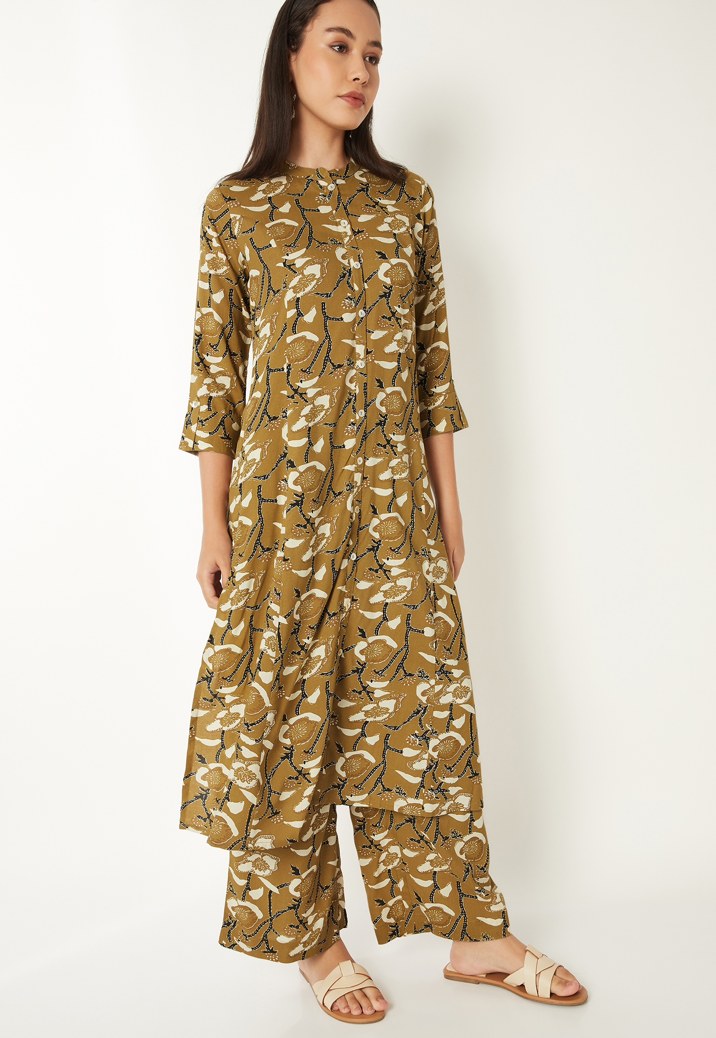 Women Printed Kalidar Kurta Set-picture-47