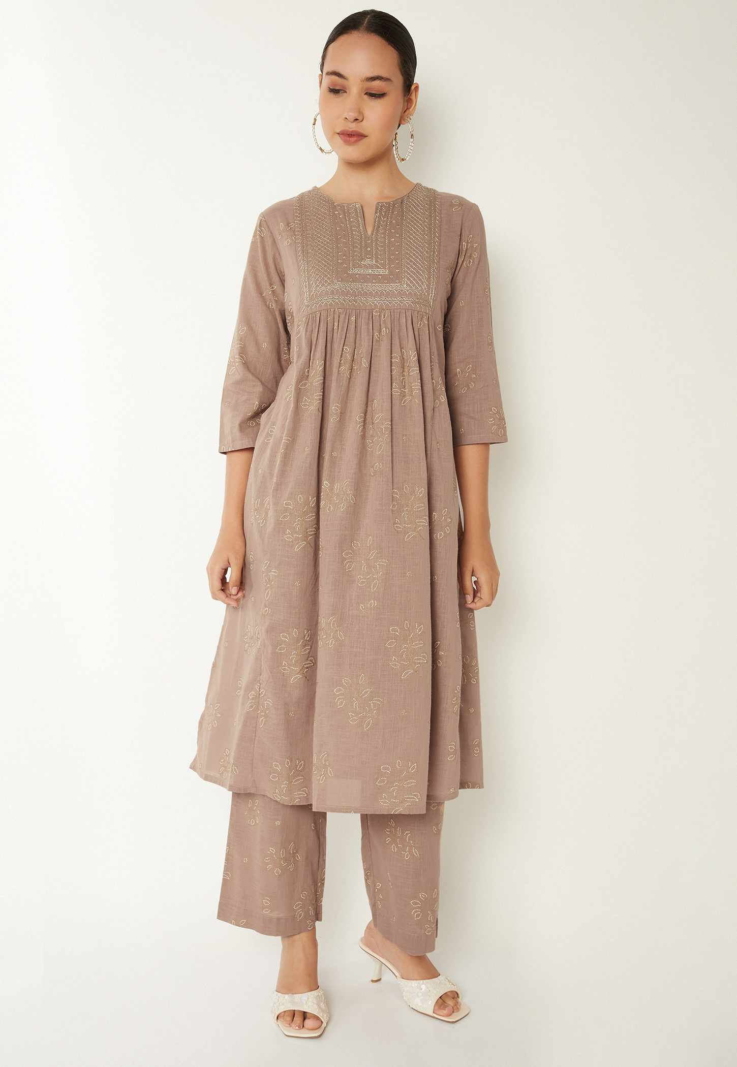 Women Embroidered A-line Kurta Set-picture-28