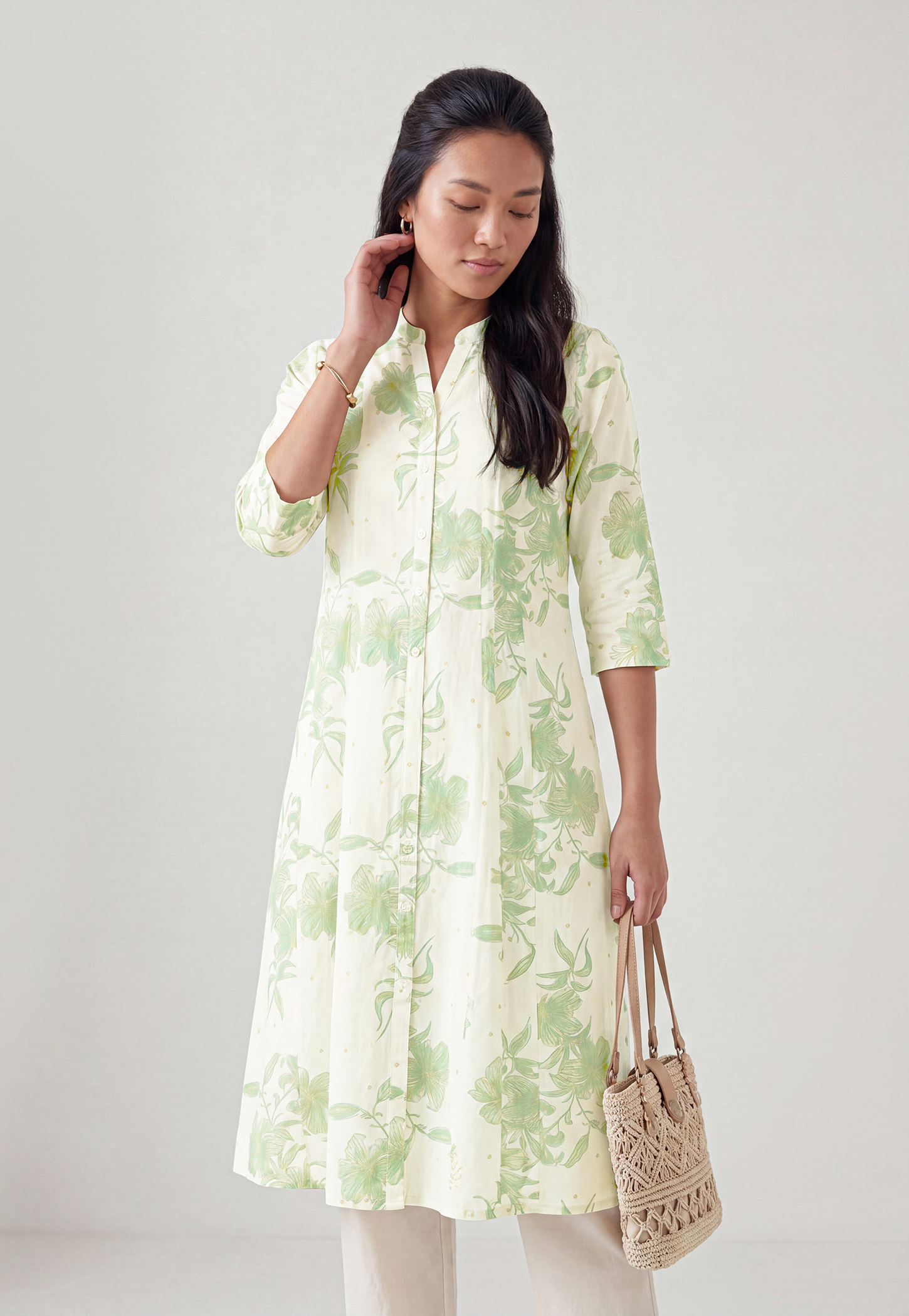 Women Floral Print Kalidar Kurta Set-picture-30