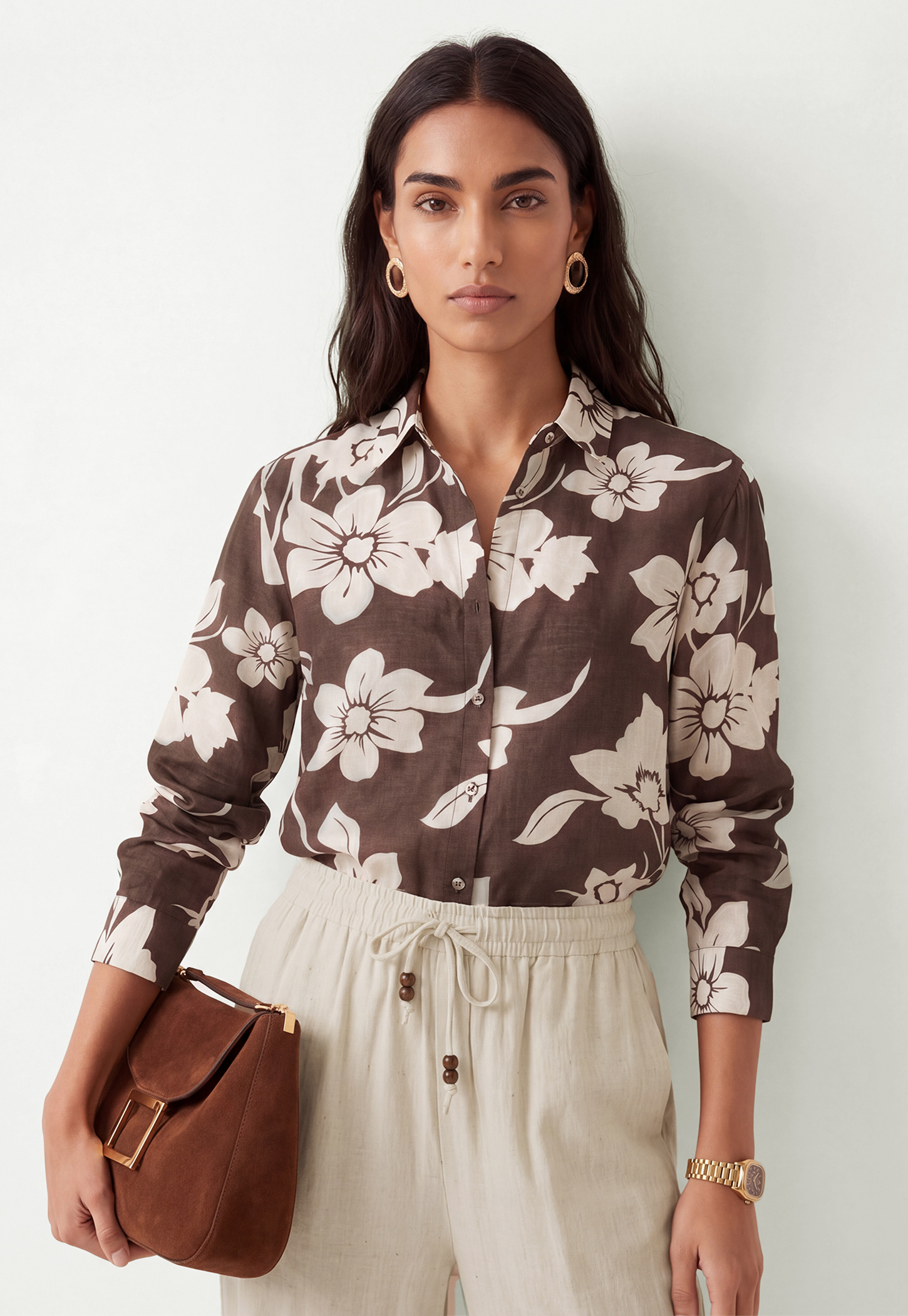Women Floral Print Shirt-picture-19