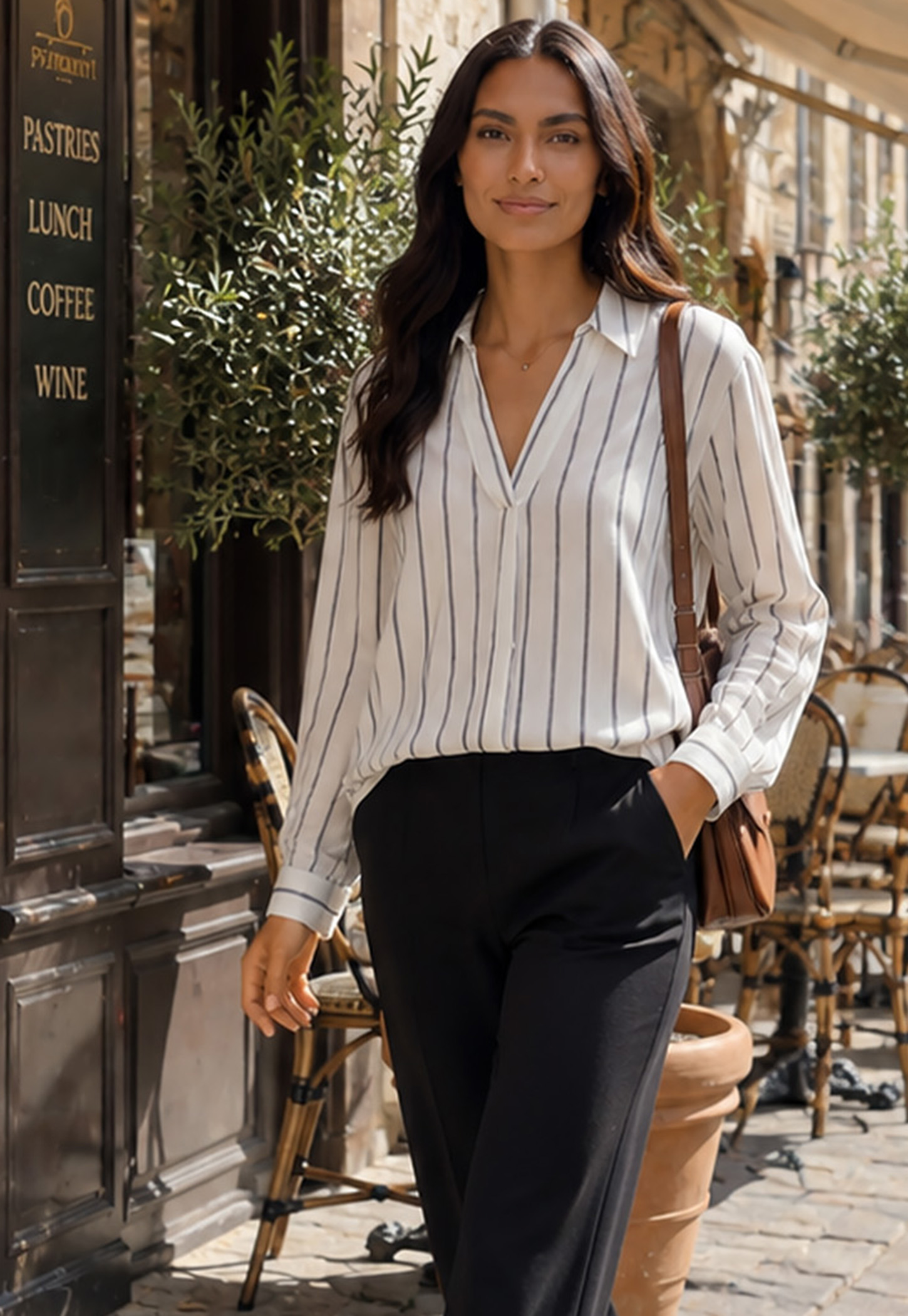 Women Striped Blouse-picture-22