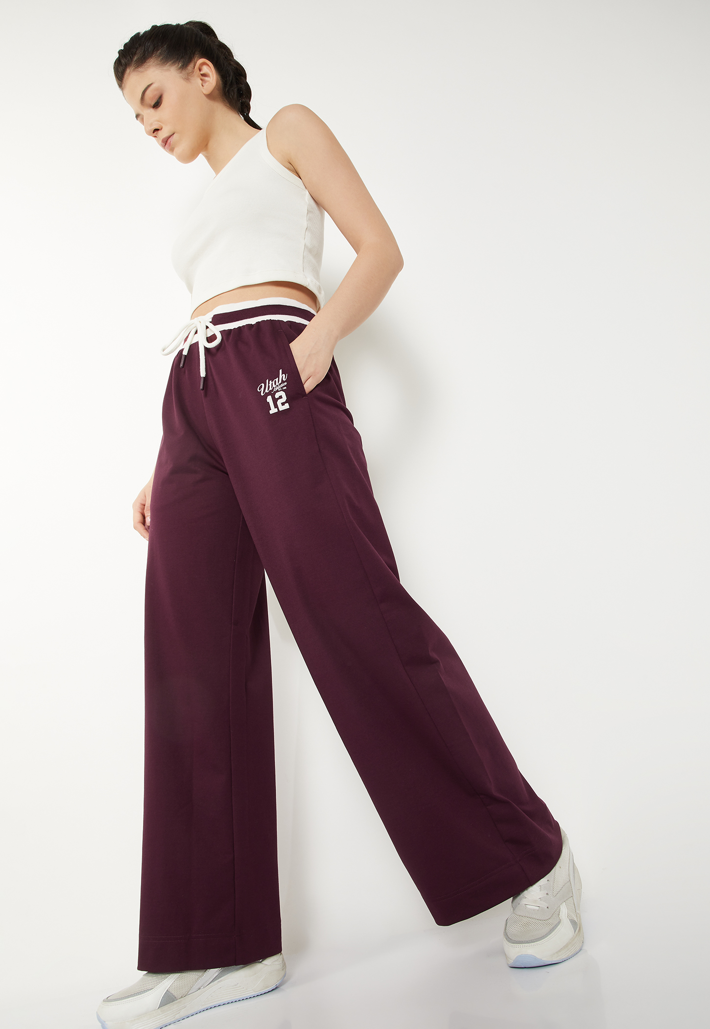 Women Solid Sports Track Pants-picture-46
