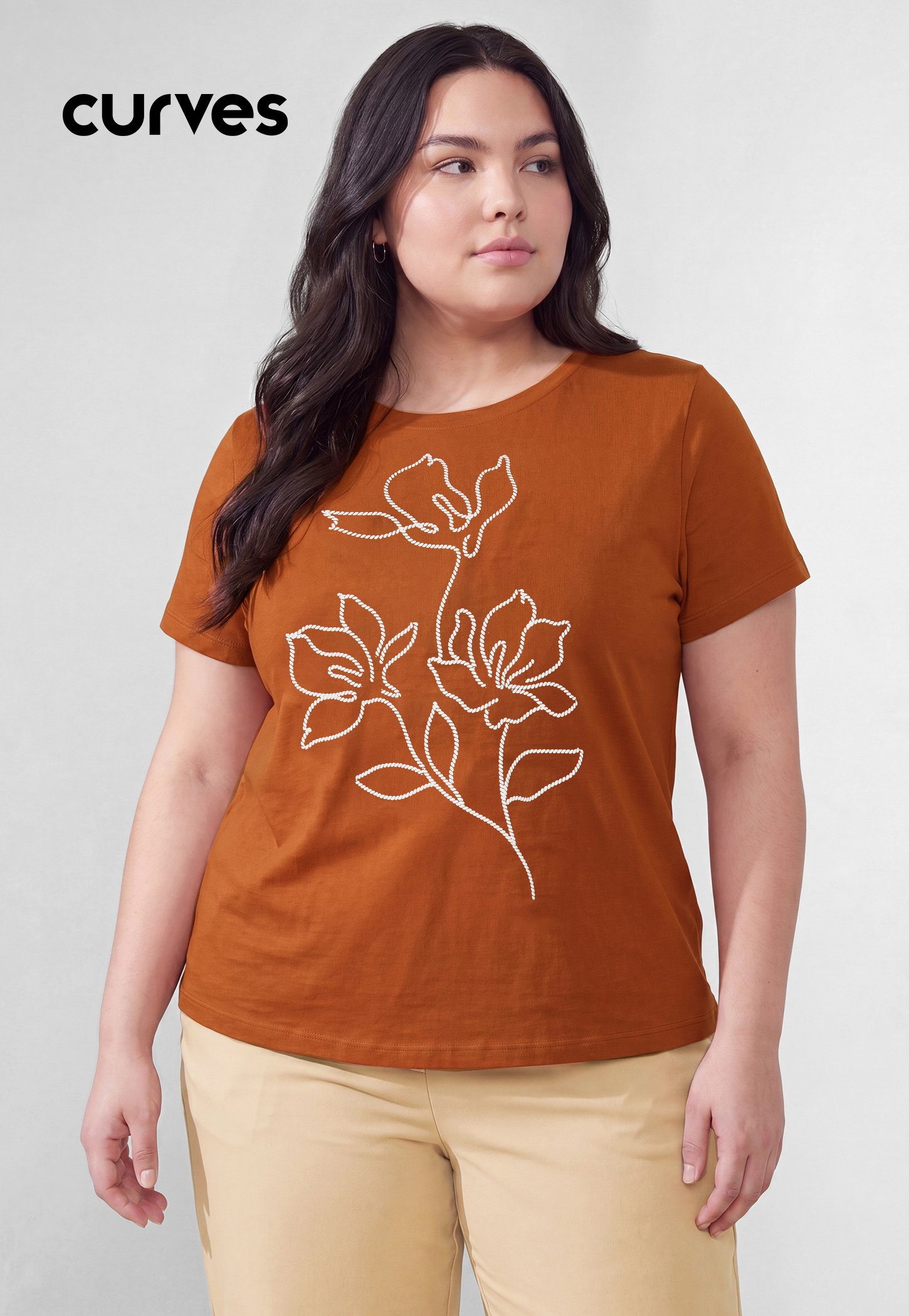 Women Floral Print T-shirt-image-11