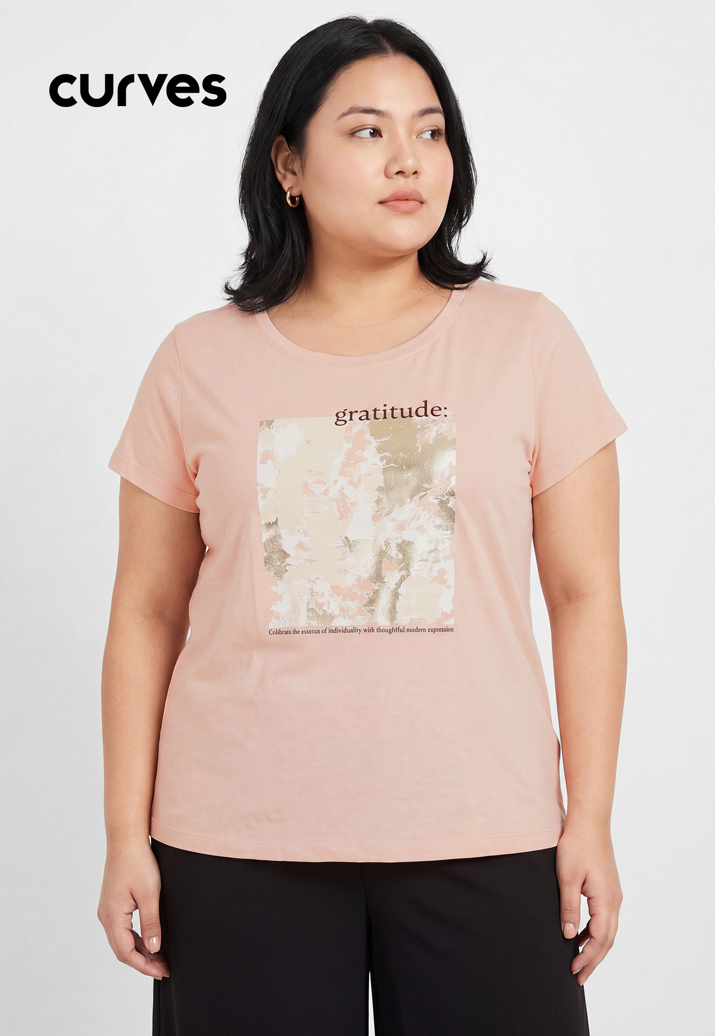 Women Metallic Printed T-shirt-picture-16