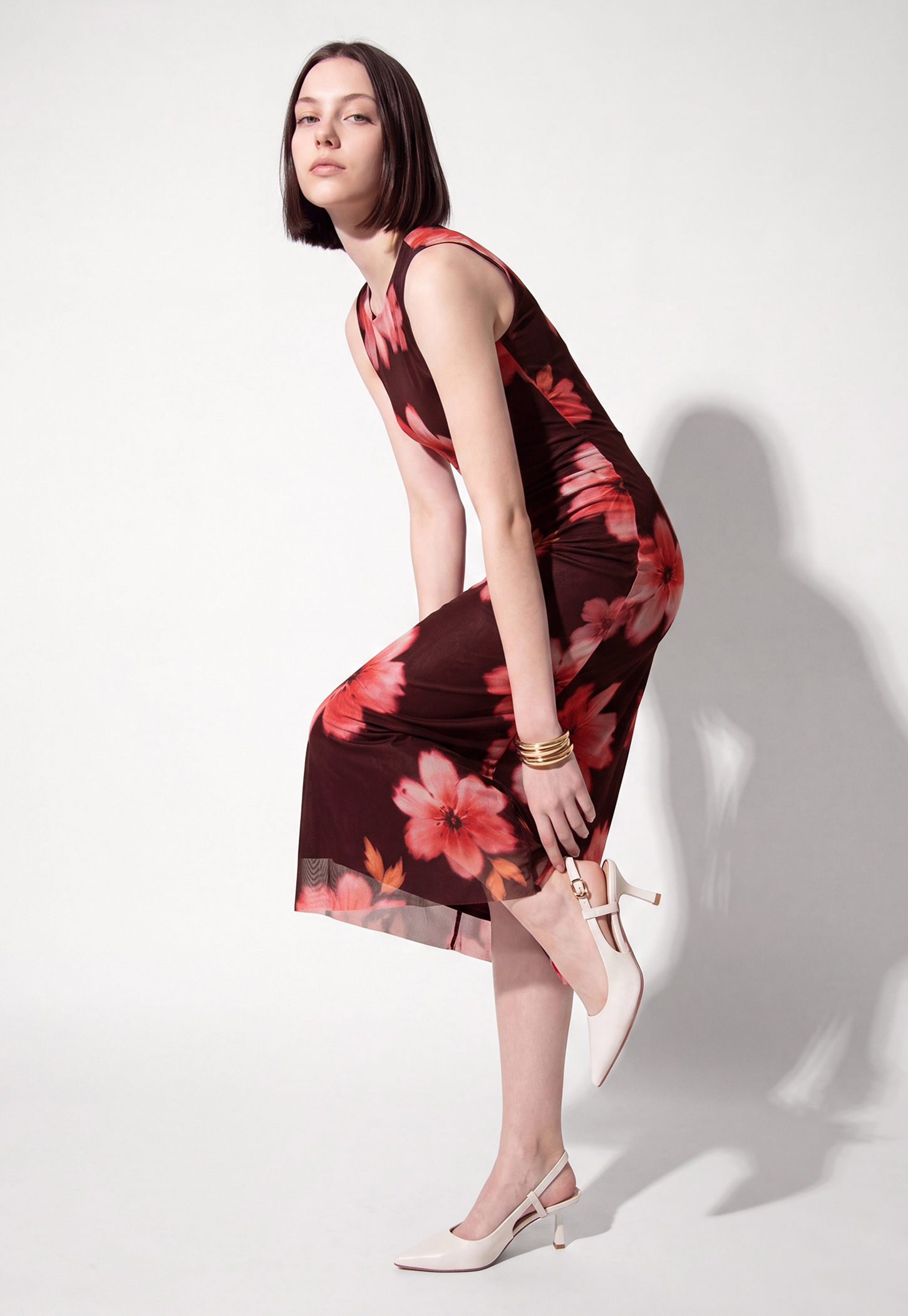 Women Floral Print Bodycon Dress-picture-16