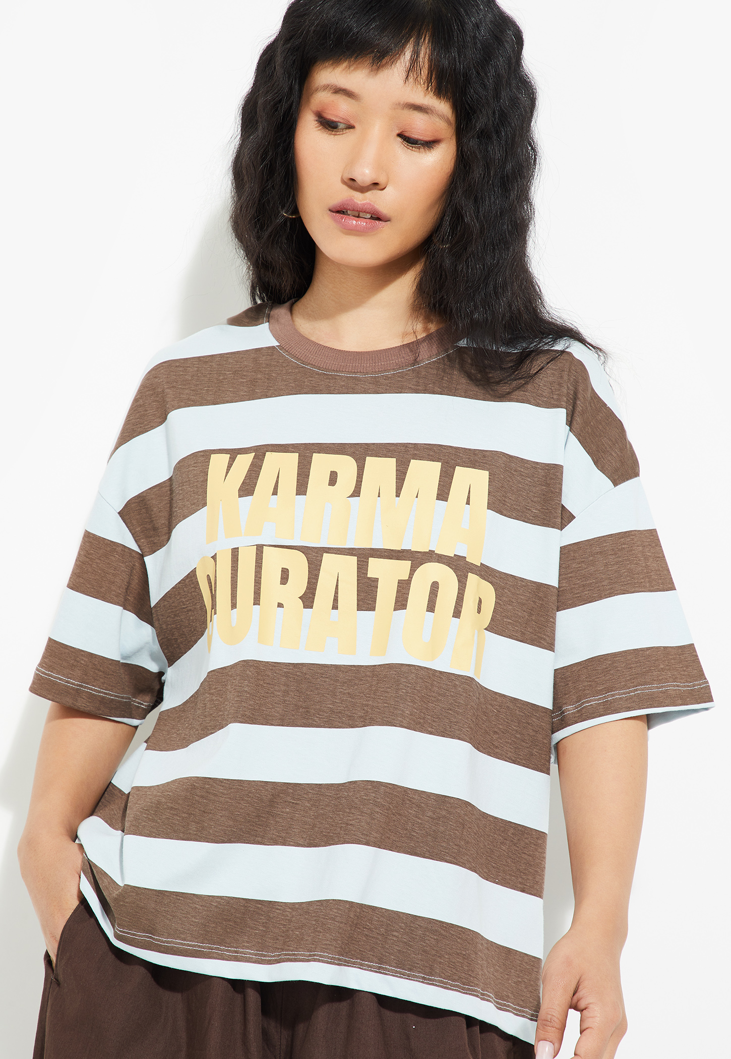 URB_N Women Boxy Striped T-shirt-picture-37