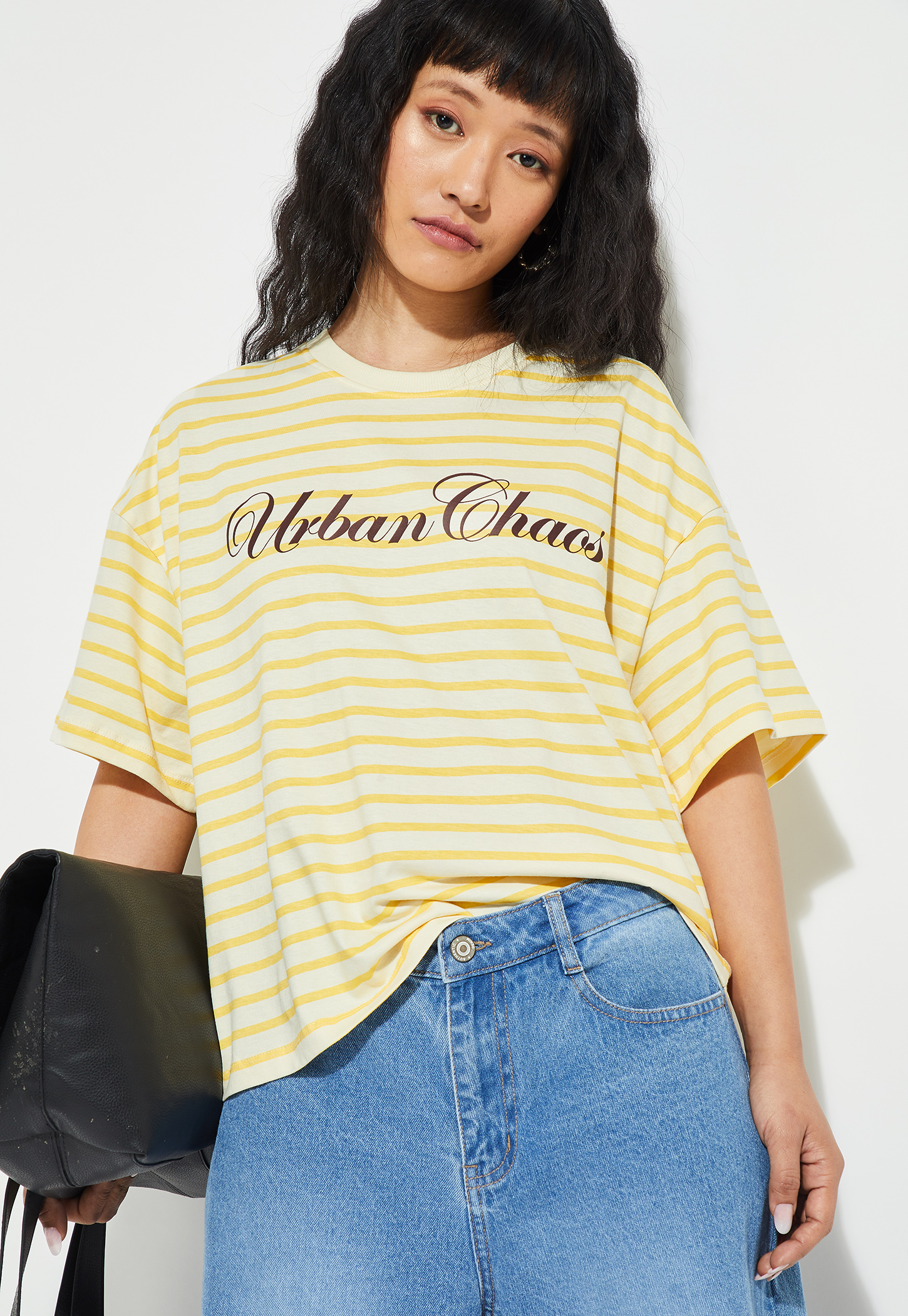 URB_N Women Striped T-shirt-image-3