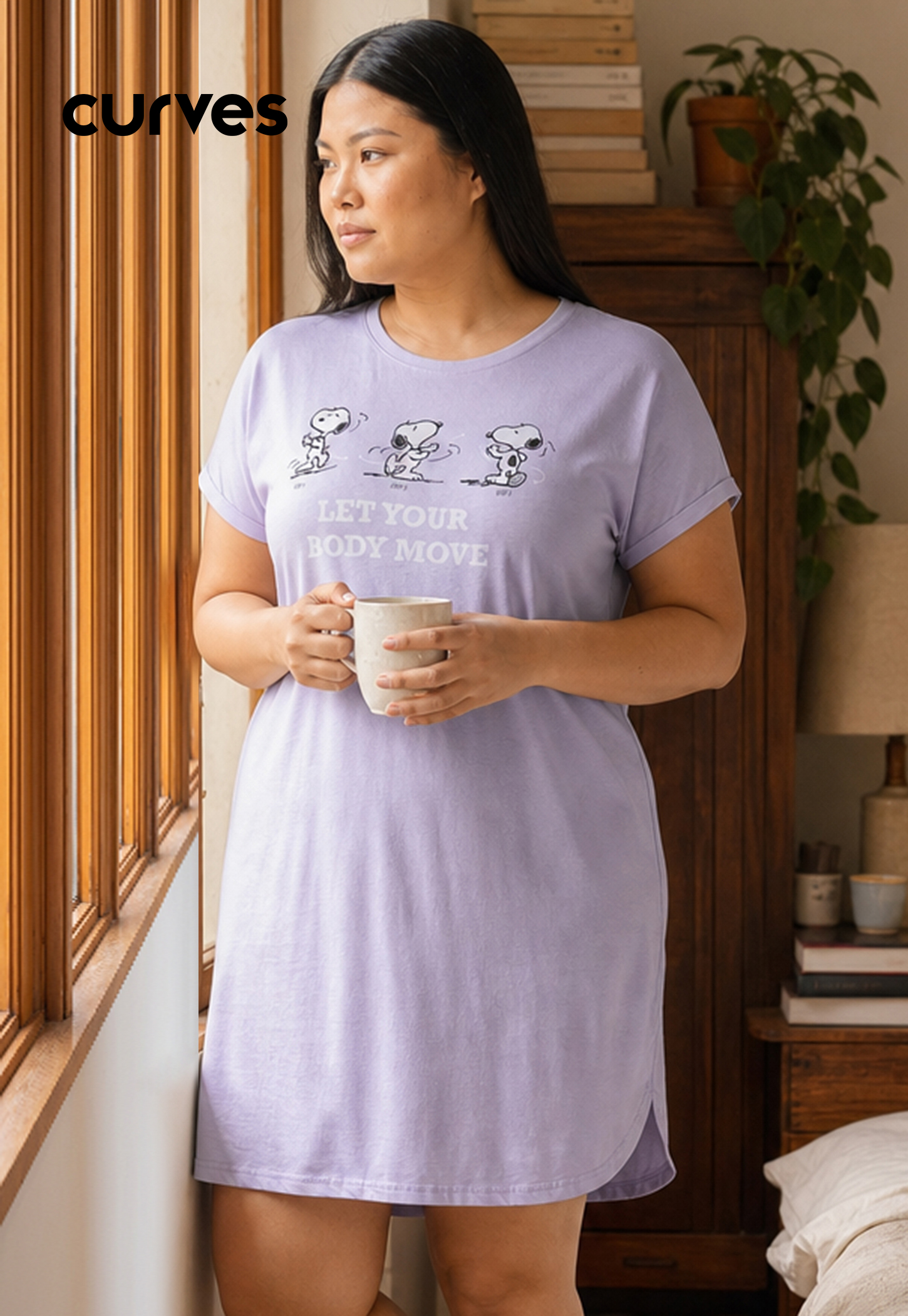 Women Snoopy Character Nightdress-picture-10