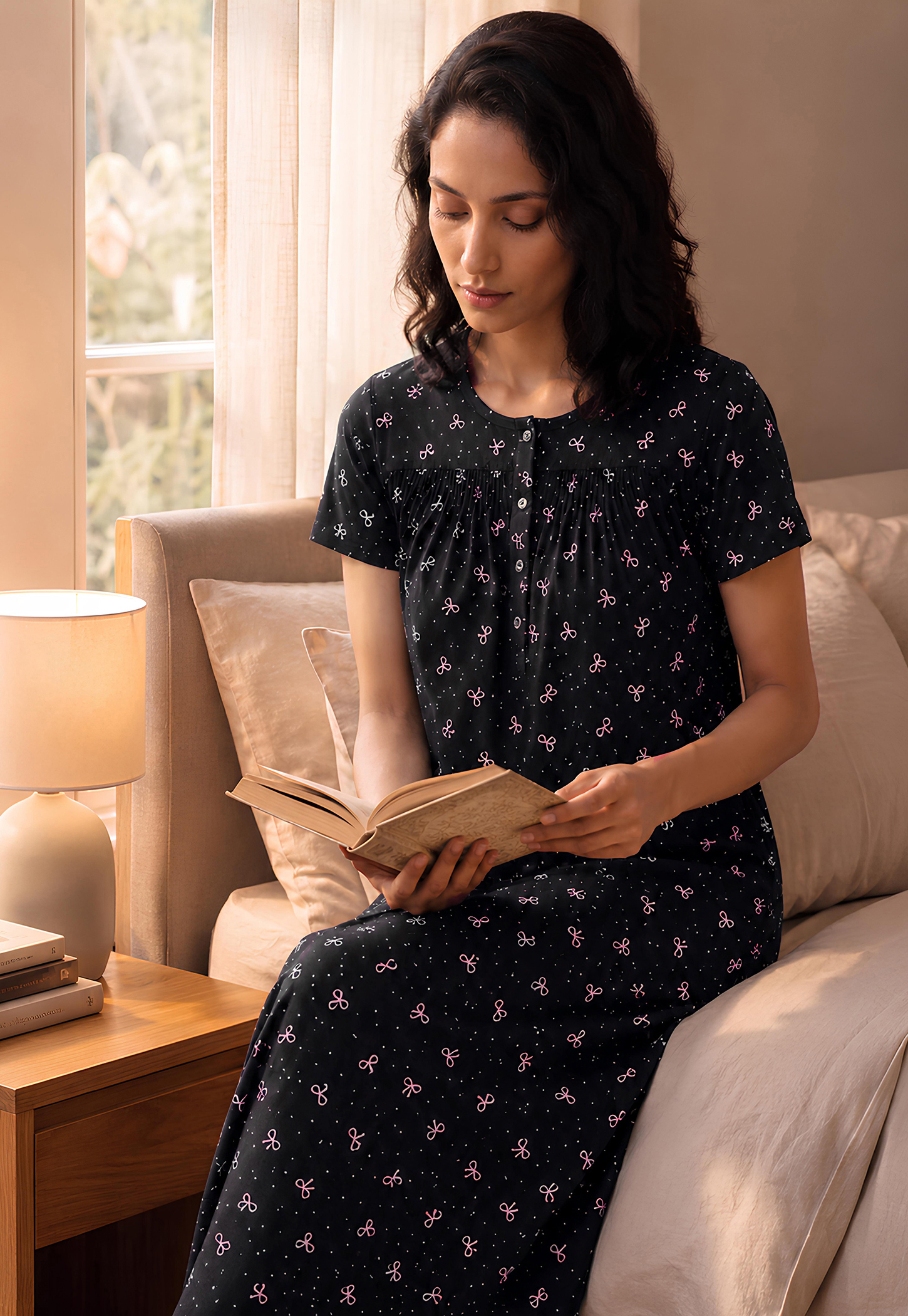 Women Printed Nightgown-picture-10