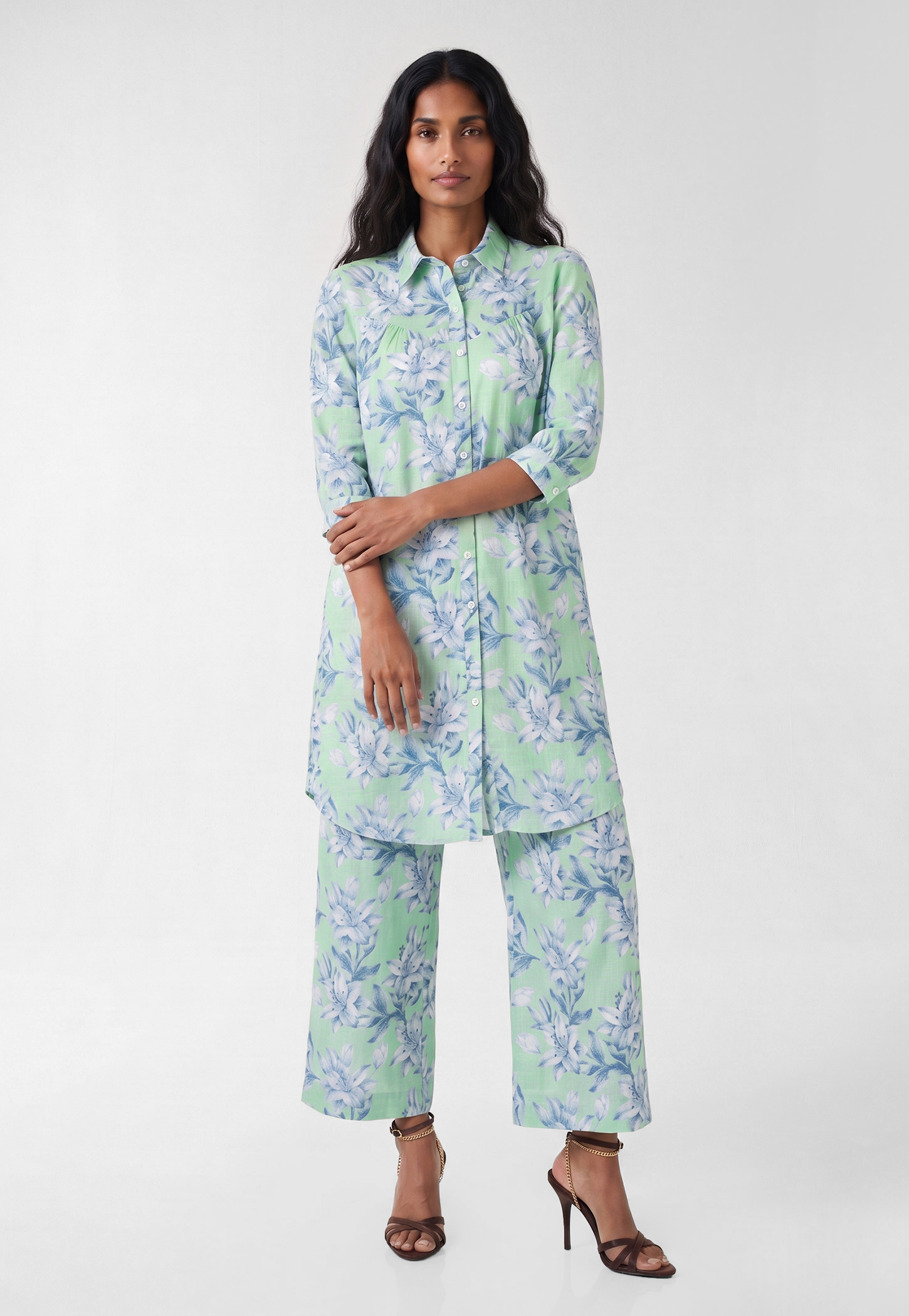 Women Floral Print Straight Kurta Set-picture-31
