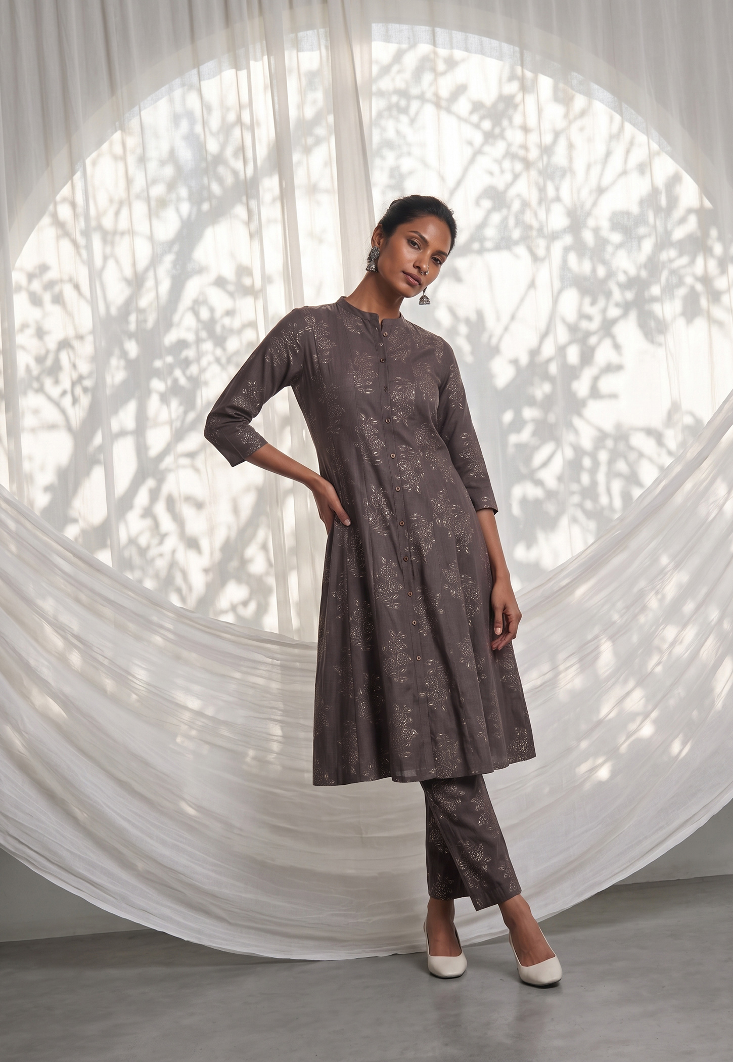 Women Printed Kalidar Kurta Set-picture-17