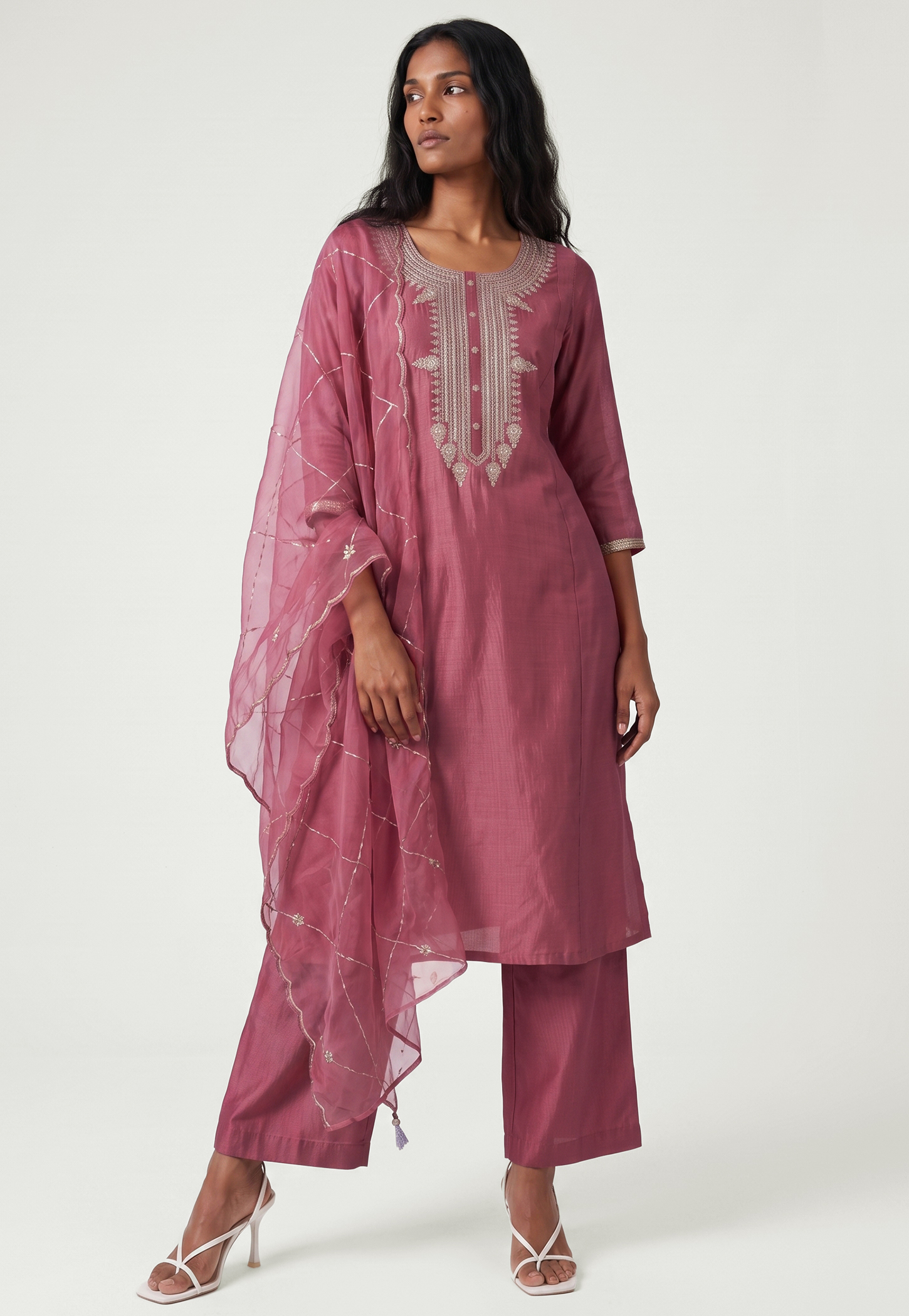 Women Straight Embroidered Kurta Set-picture-33