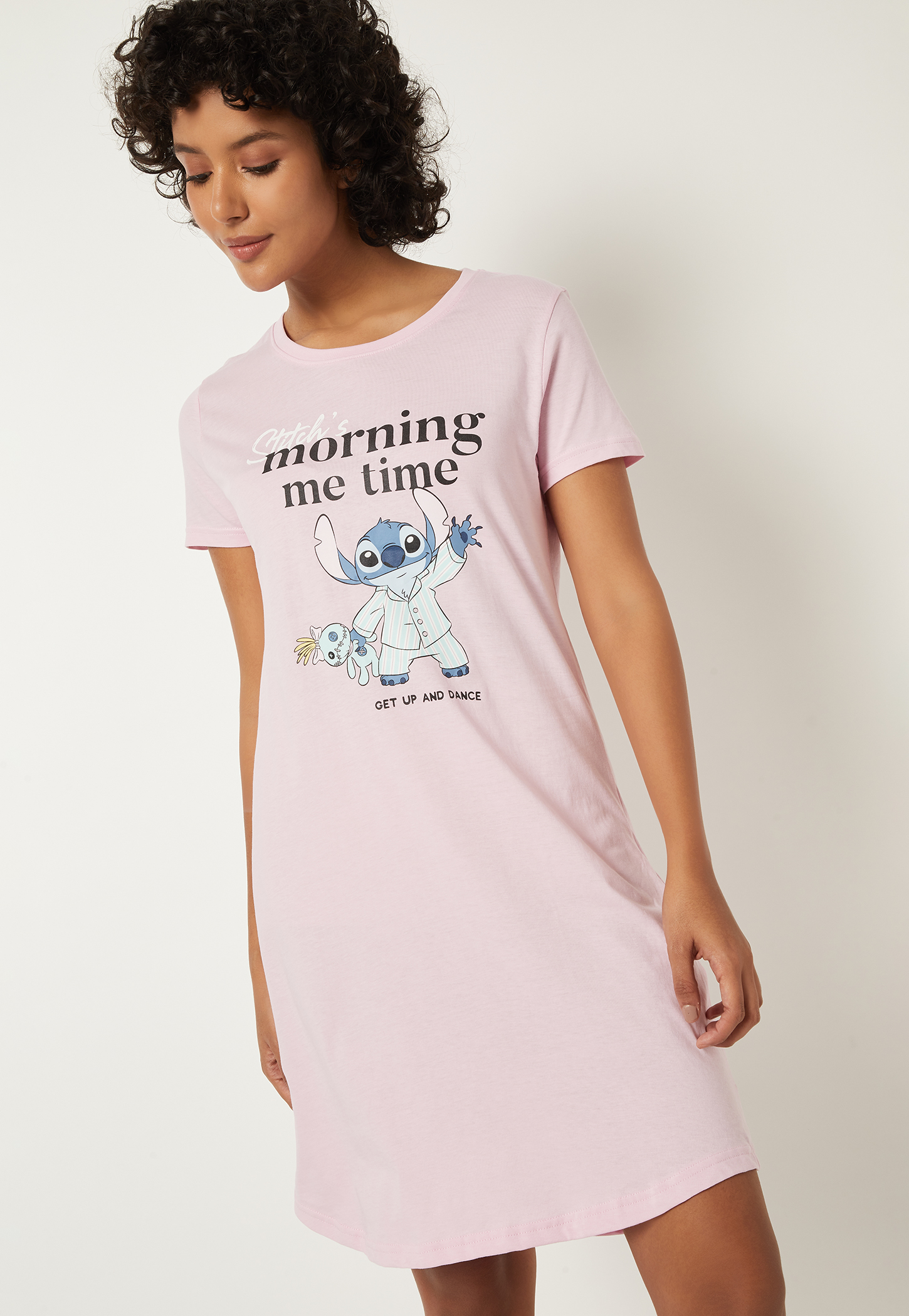 Women Lilo & Stitch Printed Nightdress-picture-37